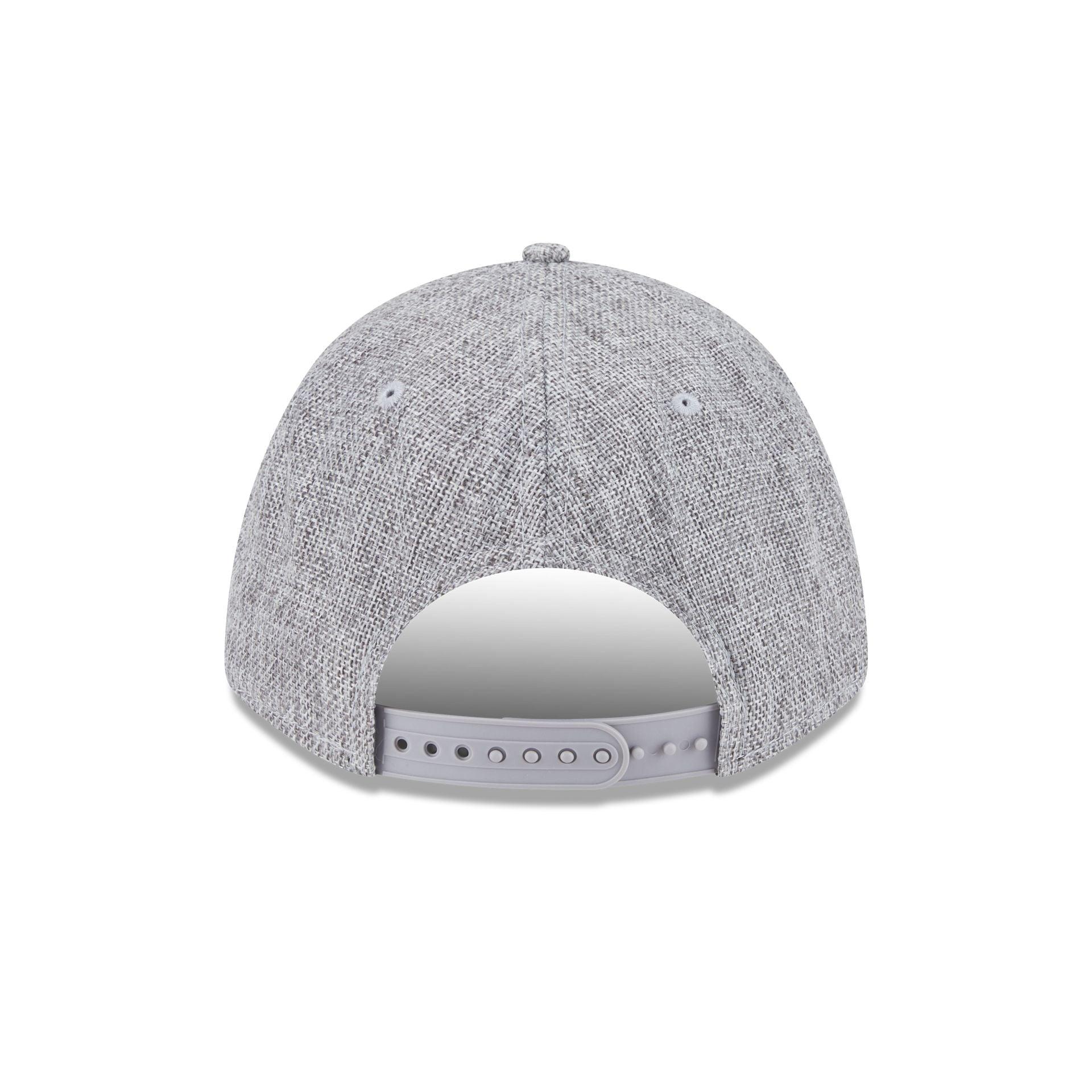 New York Knicks Cotton Weave Gray 9FORTY M-Crown A-Frame Snapback Hat Male Product Image