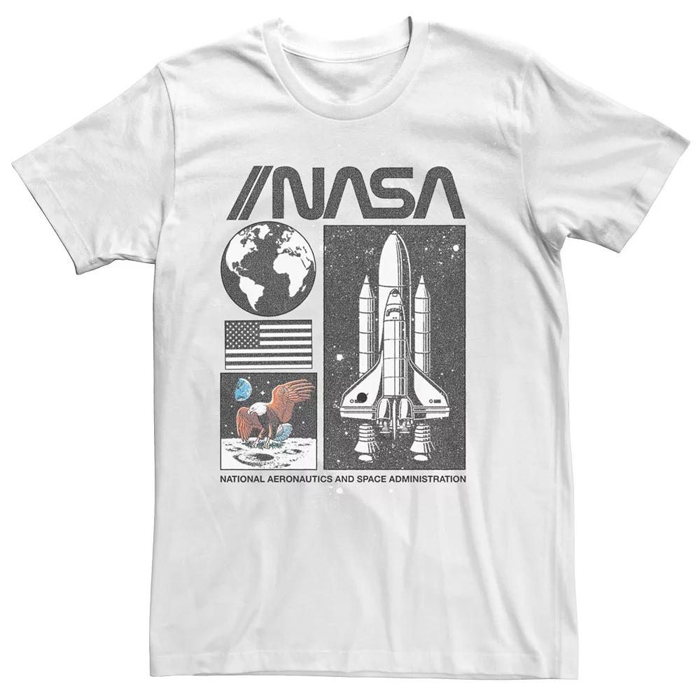 Men's NASA Collage Panel Portraits Tee, Size: XL, White Product Image