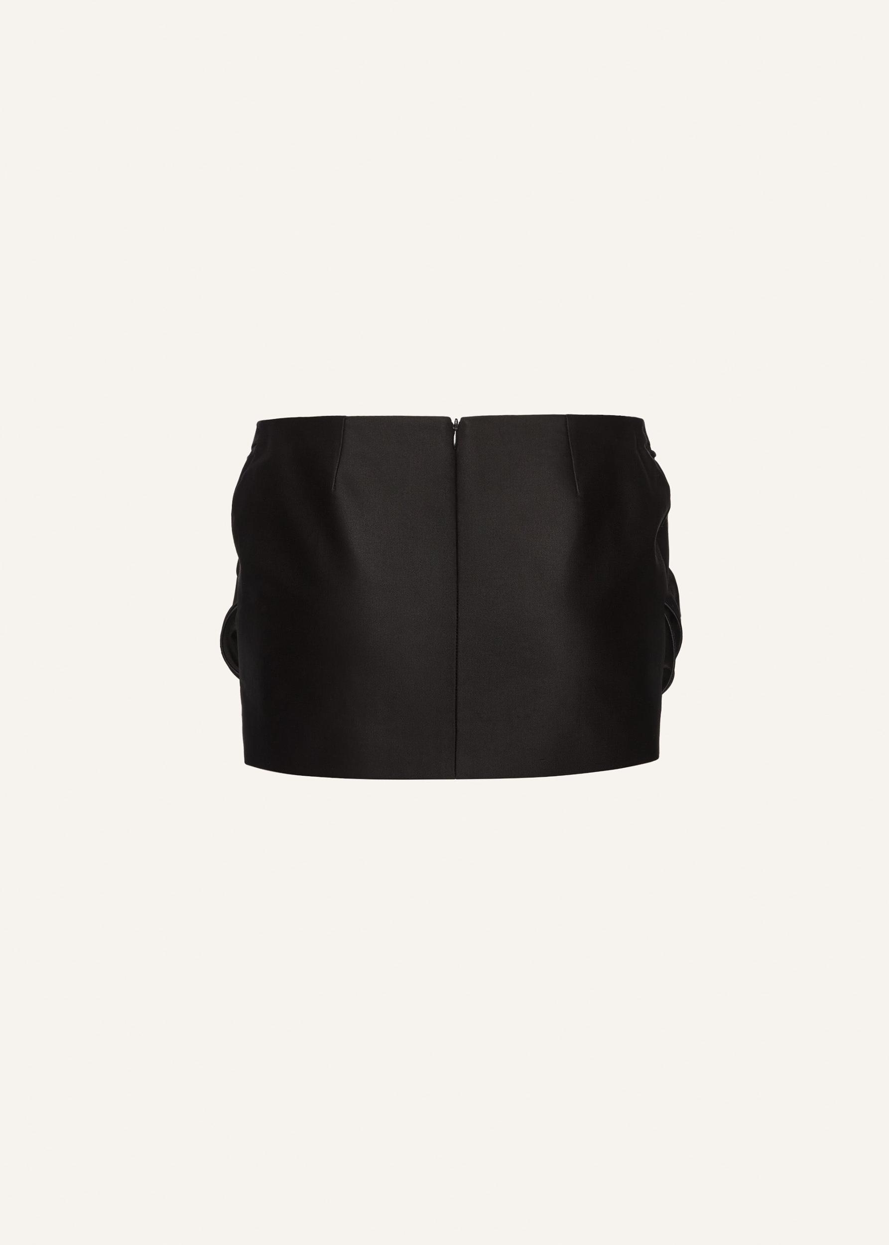 Rose hip mini skirt in black Product Image