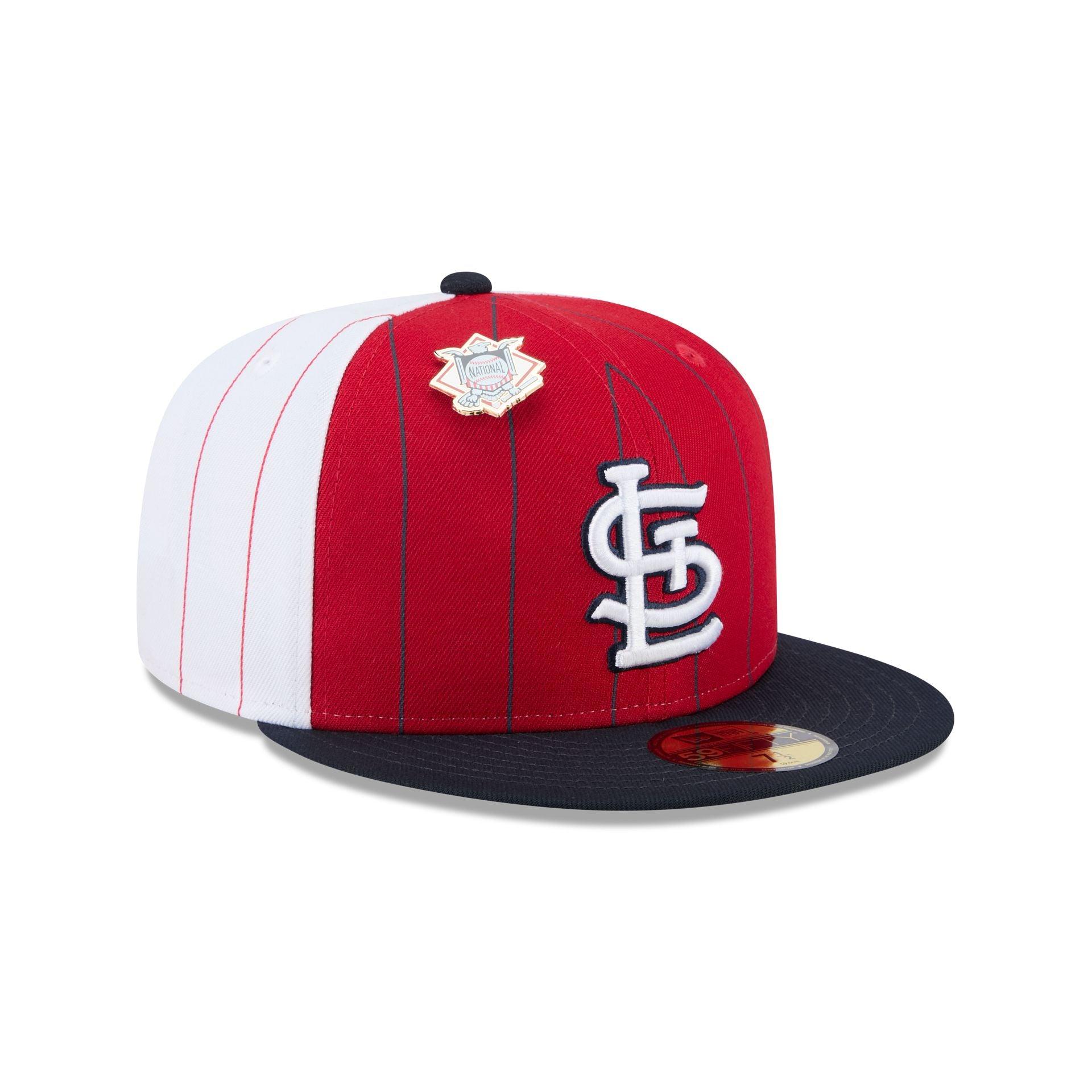 St. Louis Cardinals Pinstripe League Pin 59FIFTY Fitted Hat Male Product Image