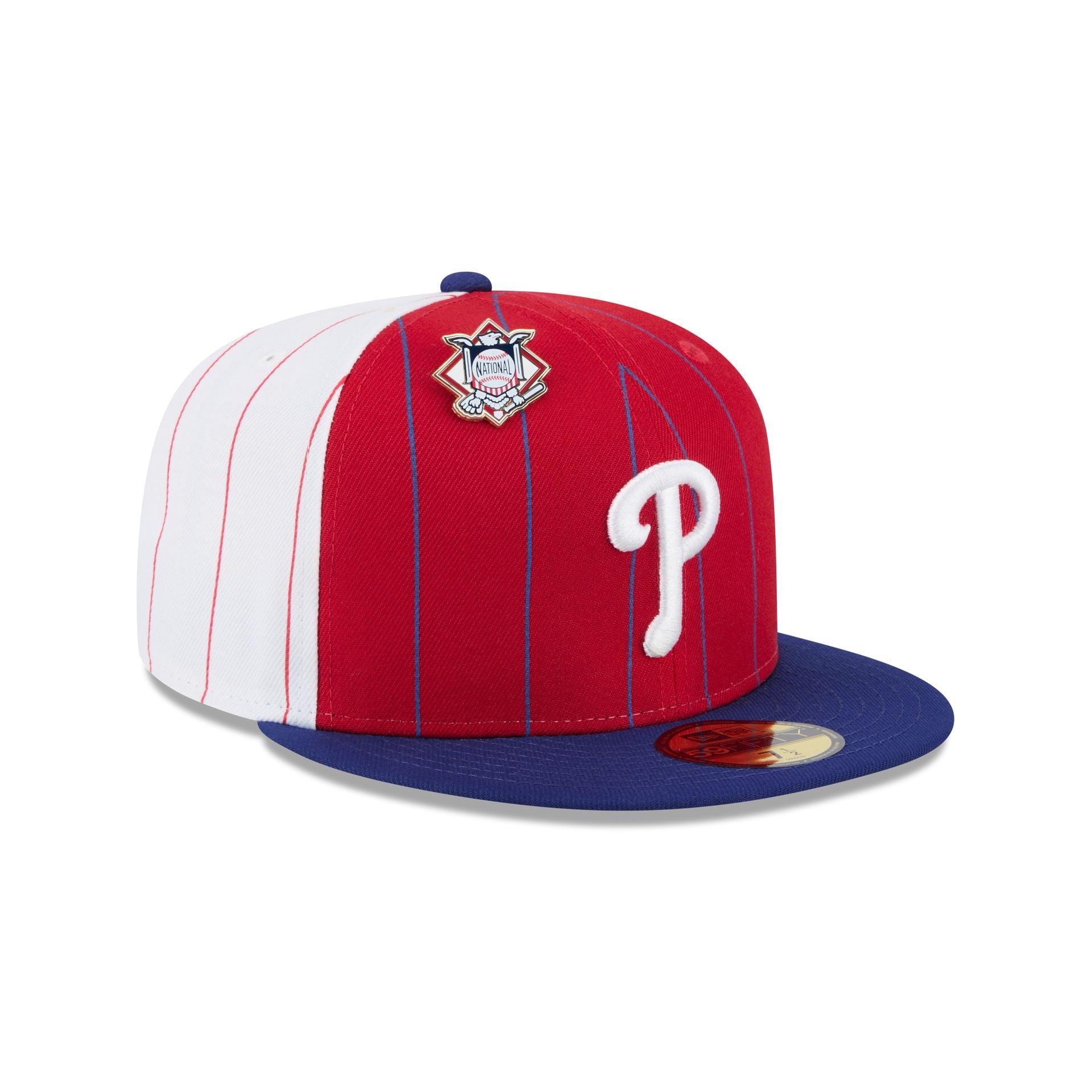 Philadelphia Phillies Pinstripe League Pin 59FIFTY Fitted Hat Male Product Image