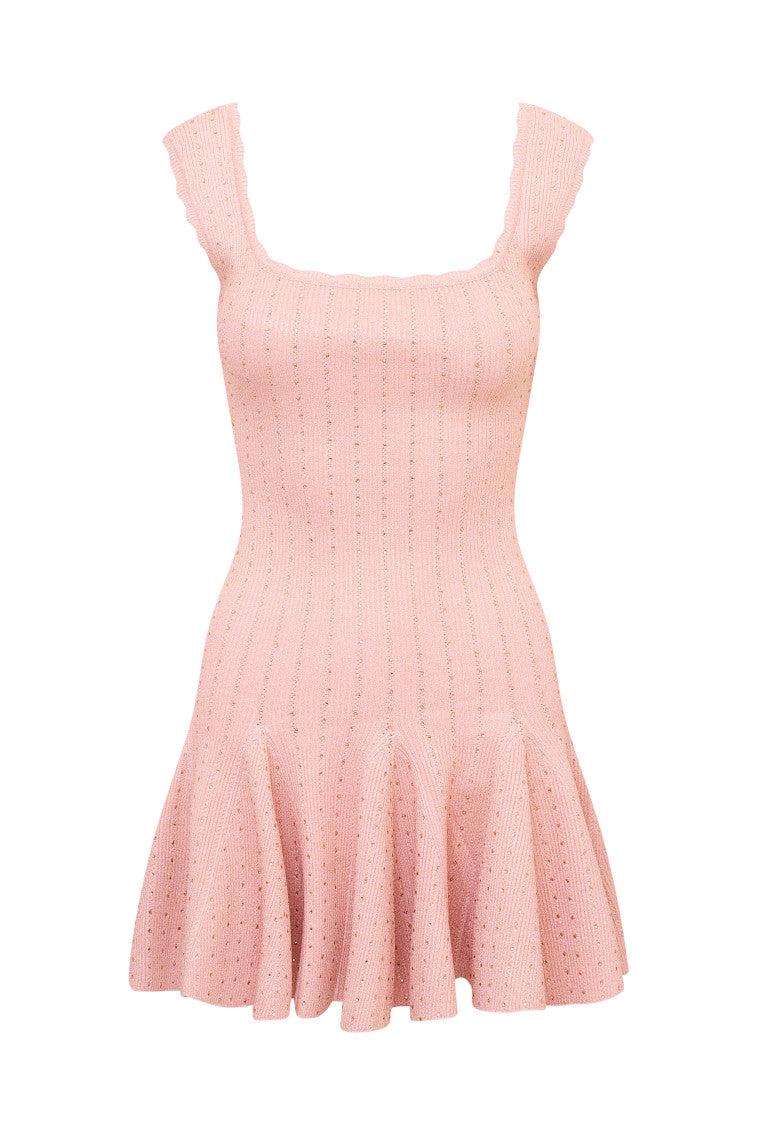 Maryanne Crystal Knit Mini Dress Product Image