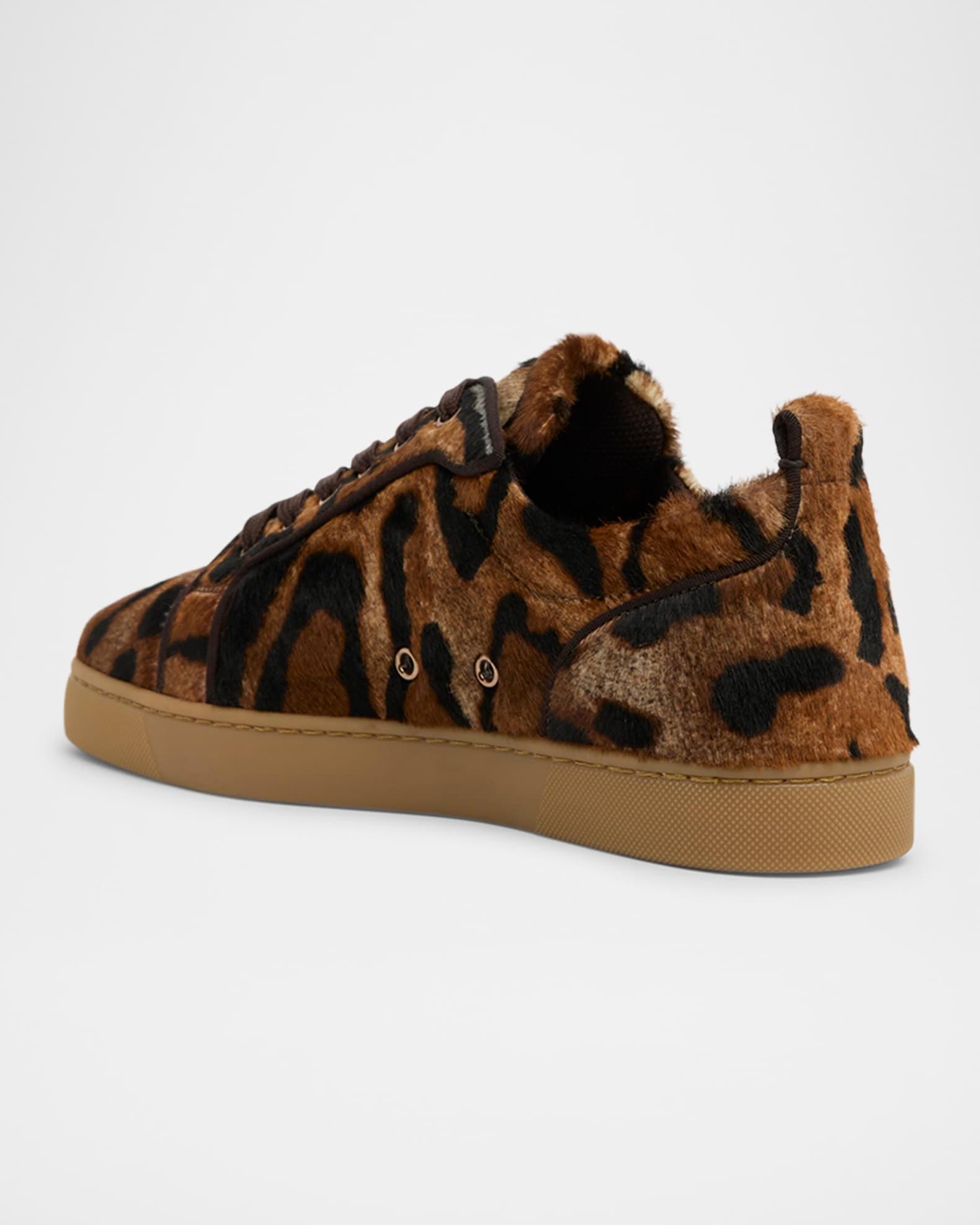 Men's Louis Junior Leopard-Effect Low-Top Sneakers Product Image