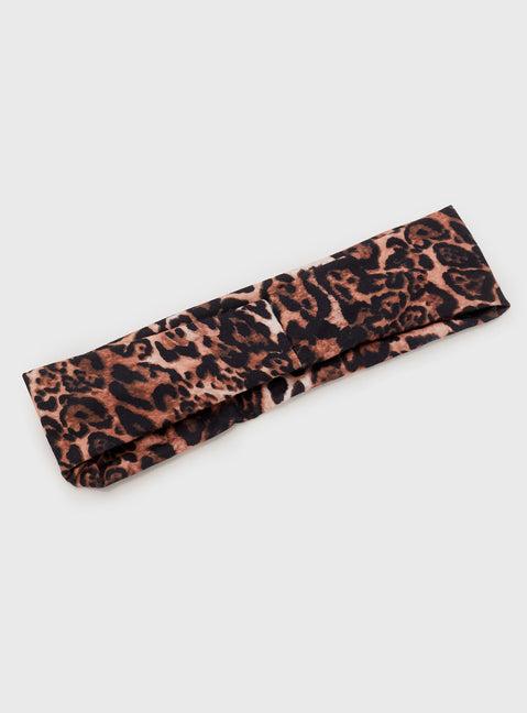 The Juney Headband Leopard Product Image
