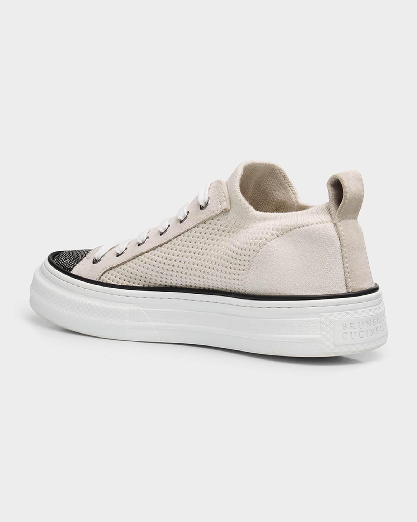 Knit Monili Cap-Toe Sneakers Product Image