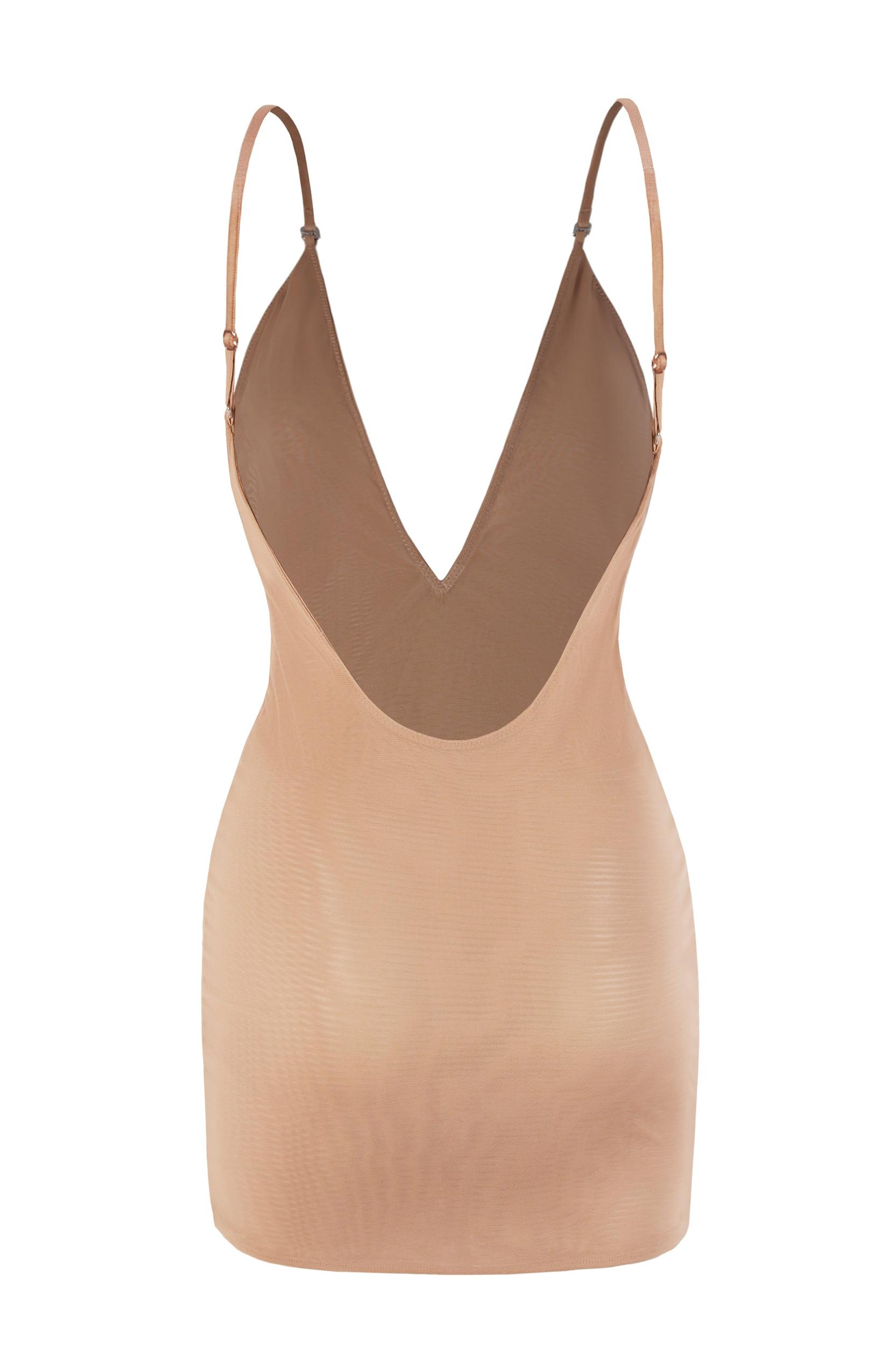 Intimates Soft Mesh Multiway Mini Dress in Warm Peach Product Image