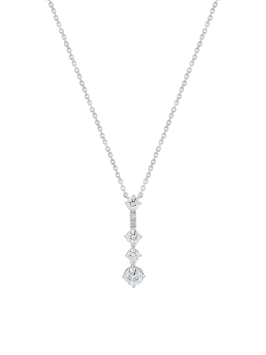 Womens Arpeggia 18K White Gold & Diamond Pendant Necklace Product Image