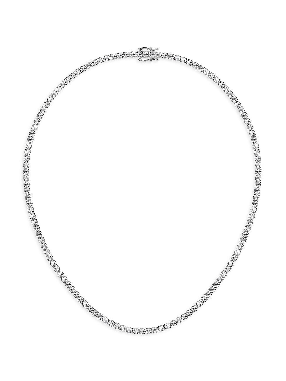 Womens Platinum & Lab-Grown Diamond Tennis Necklace/5.00-20.00 TCW Product Image