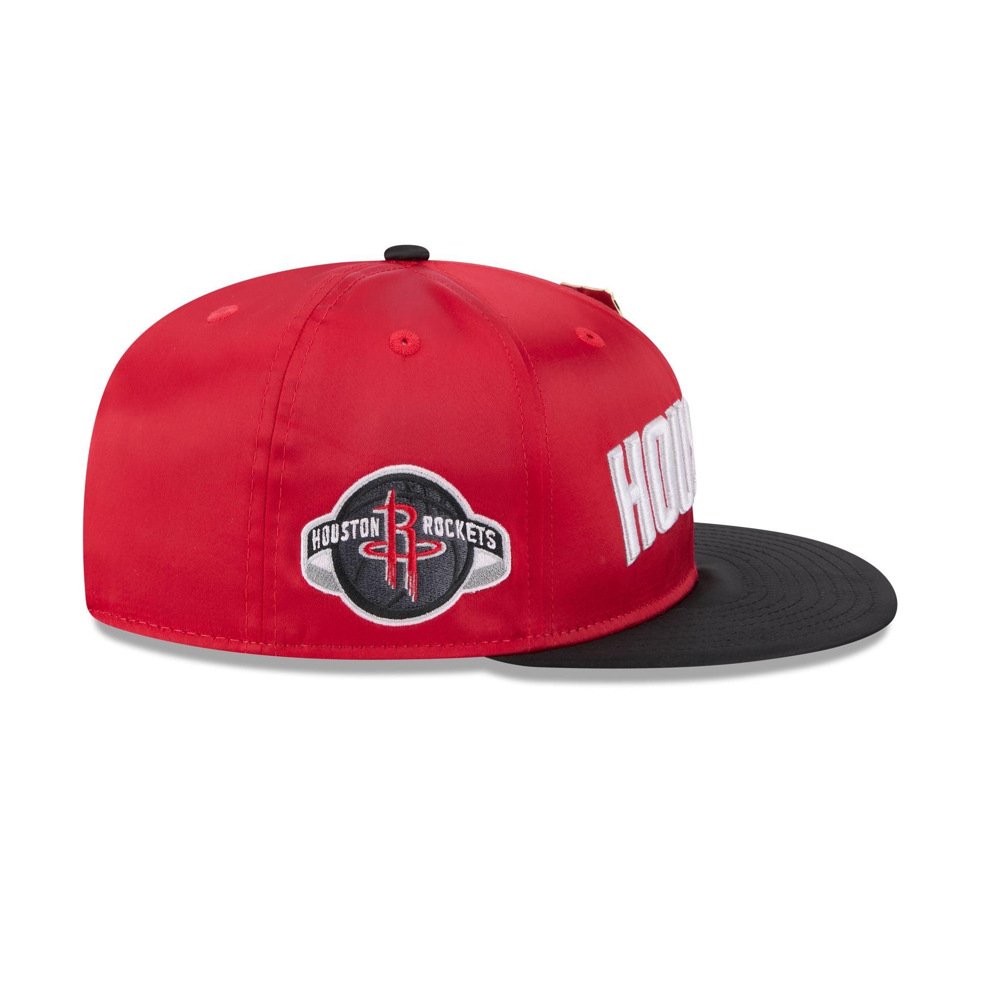Houston Rockets Satin Pin 9FIFTY Snapback Hat Male Product Image