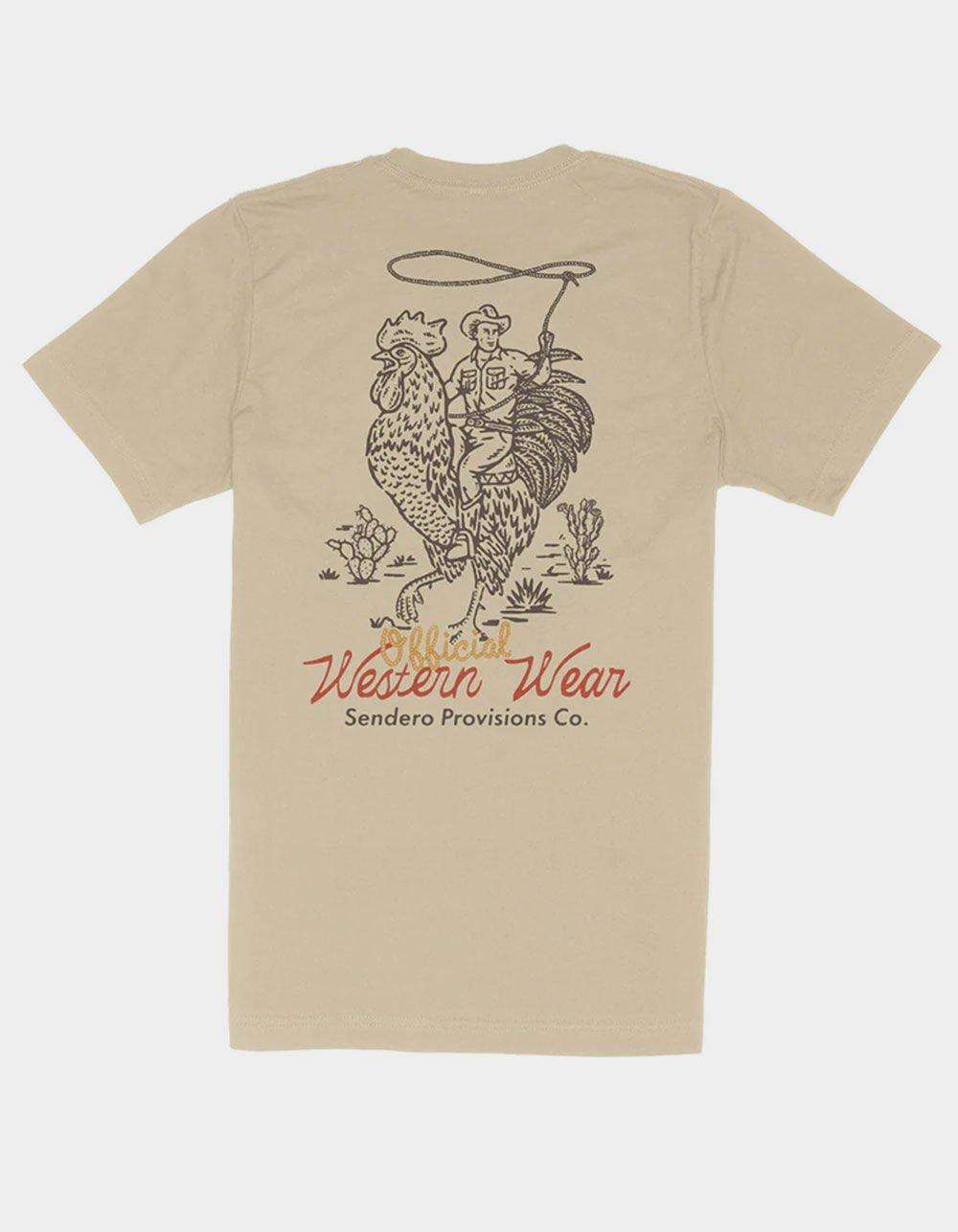 SENDERO PROVISIONS CO. Official Western Mens Tee - CREAM Product Image