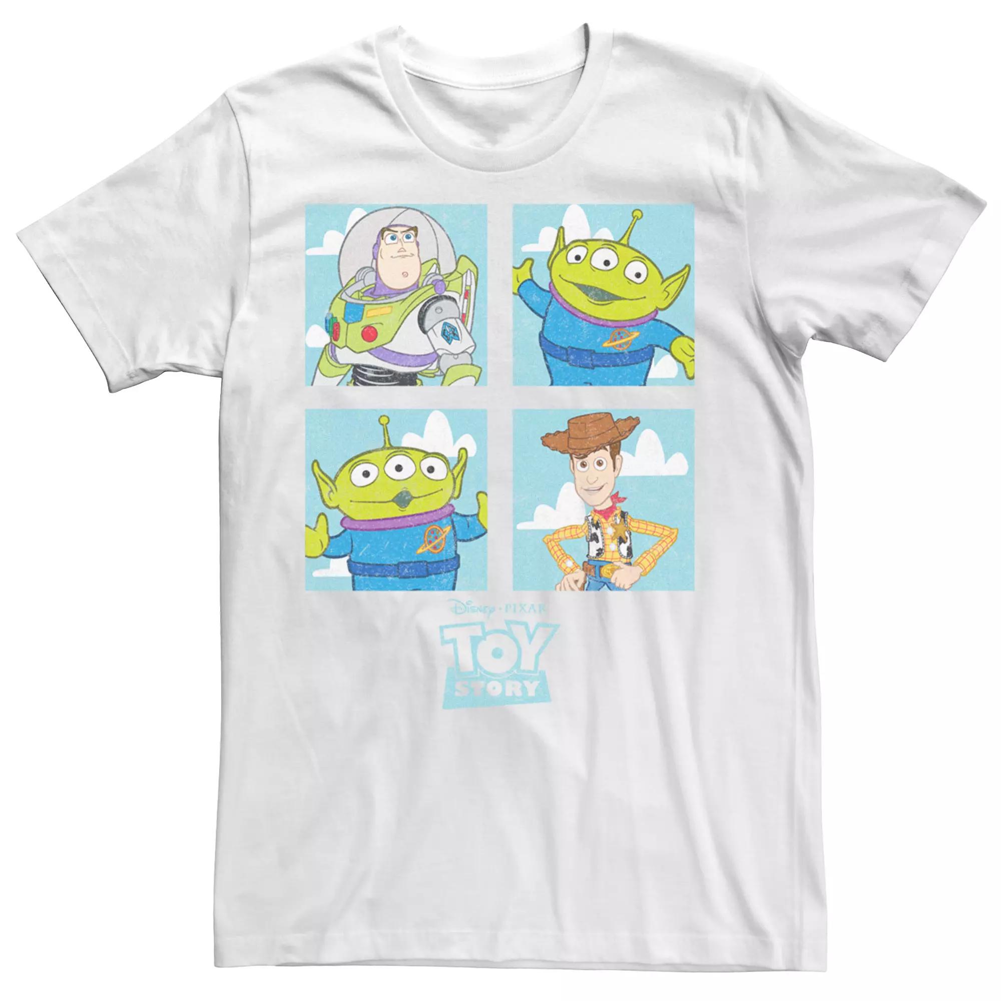 Men's Disney / Pixar's Toy Story Buzz Alien Woody Group Shot Tee,  Product Image