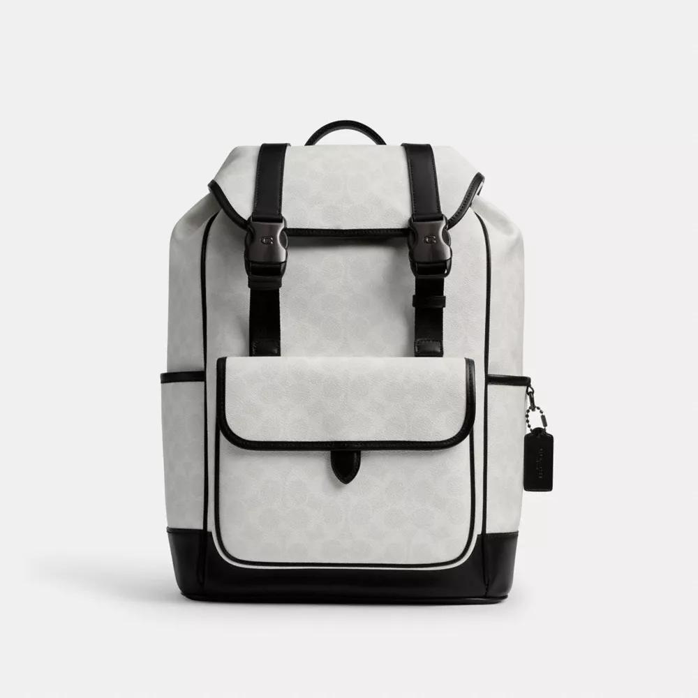 League Flap Backpack In Signature Canvas Product Image