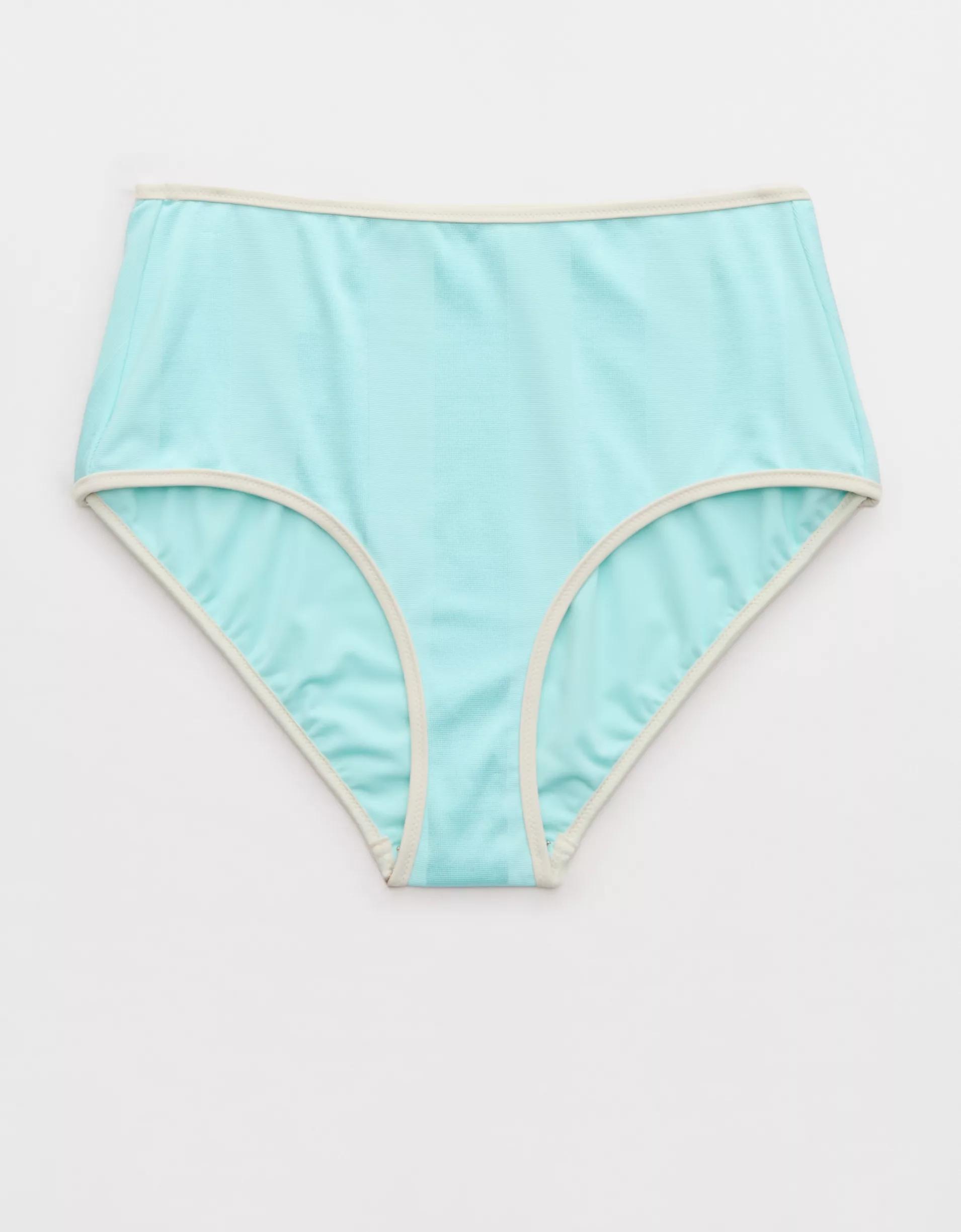 Aerie High Waisted Shine Bikini Bottom Product Image