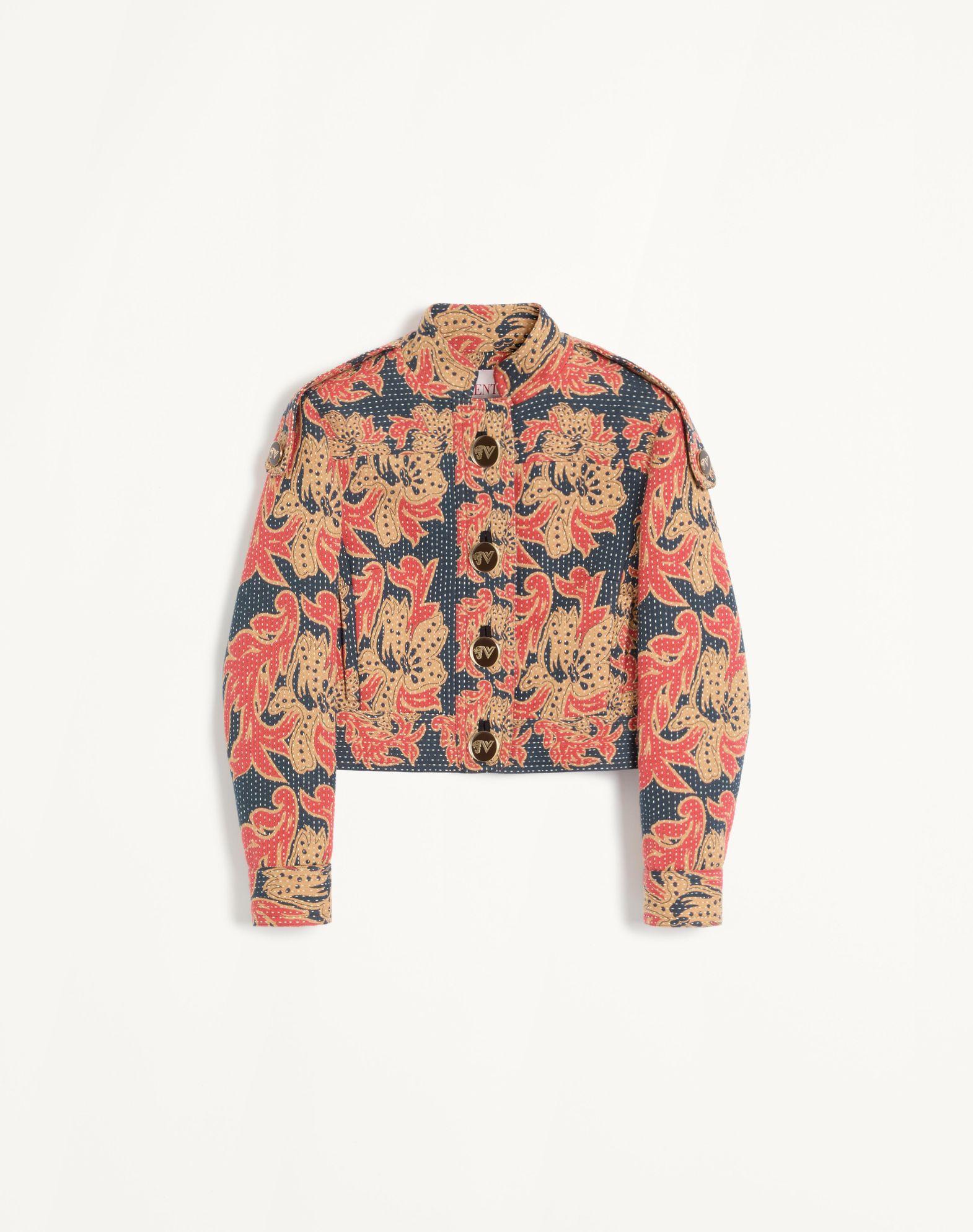 Caban In Apres L'Hiver Quilted Floral Jacquard  Product Image