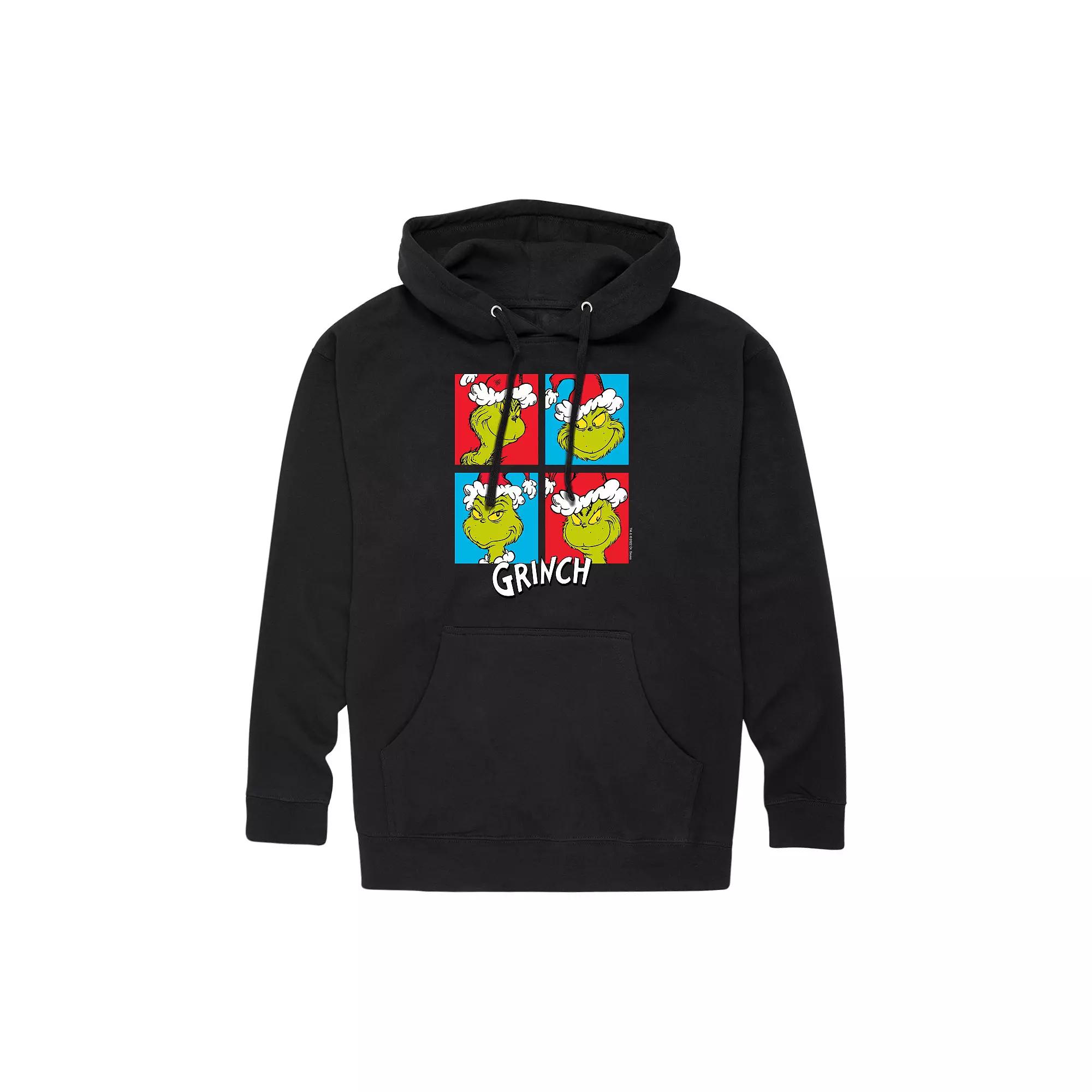 Men's Dr. Seuss Grinch Grid Graphic Hoodie,  Product Image