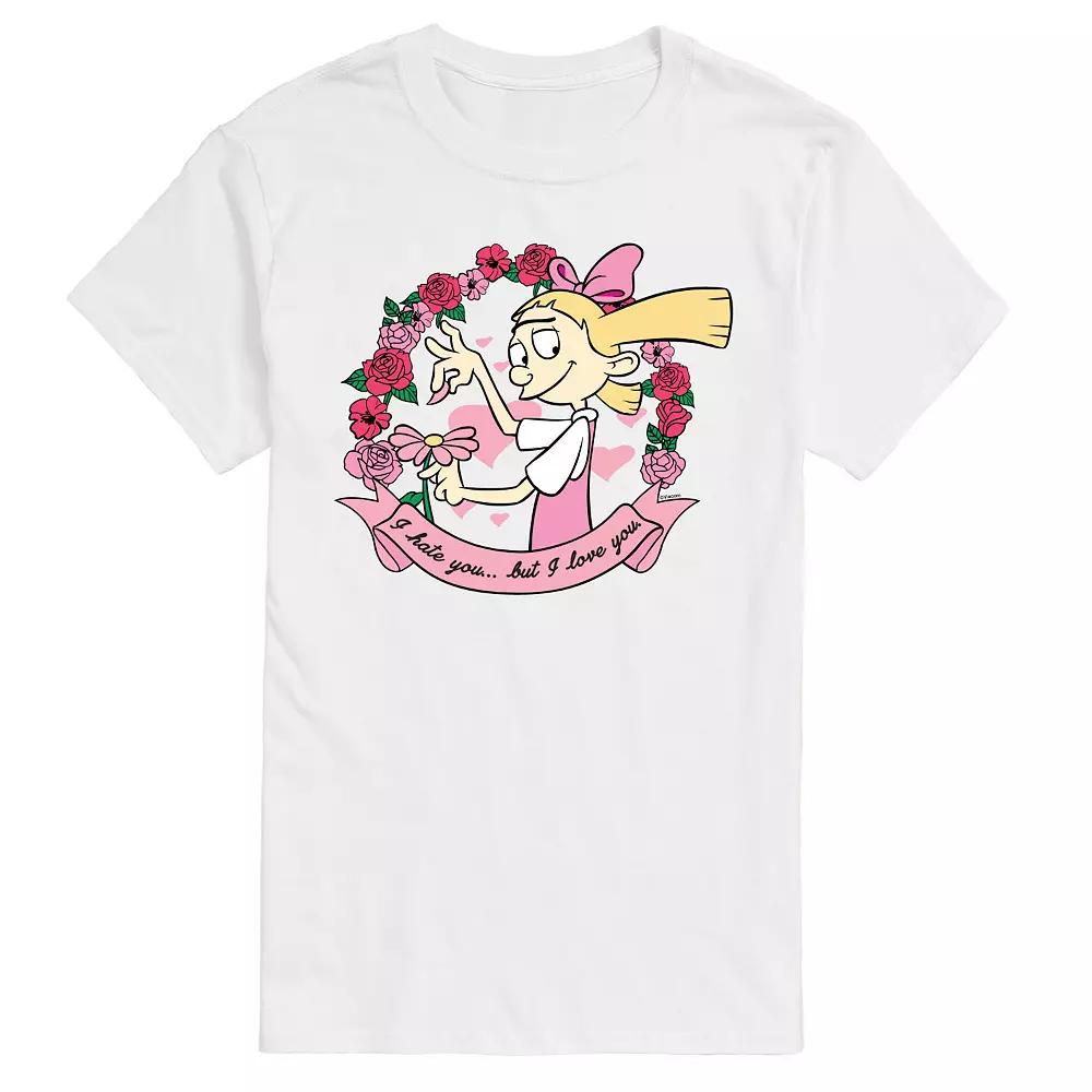 Big & Tall Hey Arnold! Helga's Love And Hate Graphic Tee, Men's,  Product Image