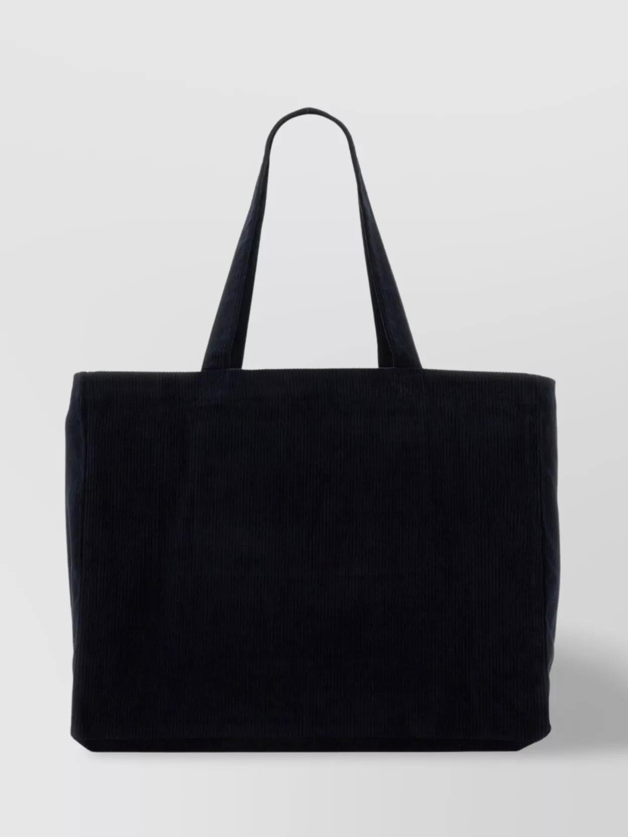 APC A.p.c. Dark Blue Corduroy Diane Shopping Bag Product Image