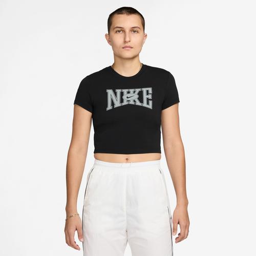 Womens Nike Sportswear Slim Cropped T-Shirt | HQ1709-010 Product Image