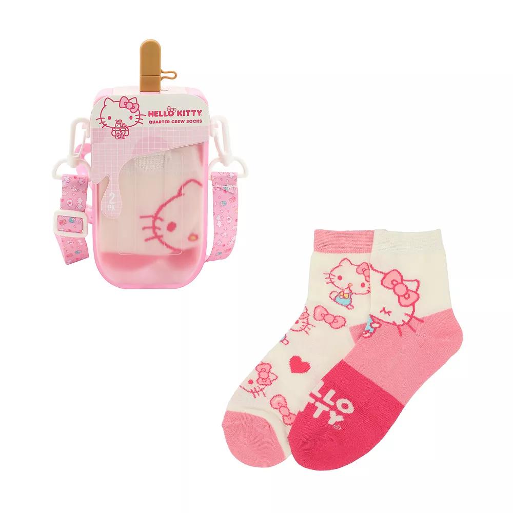 Women's Hello Kitty Crew Socks 3-Pack, Size: 5-10, Hello Kitty Pink Product Image