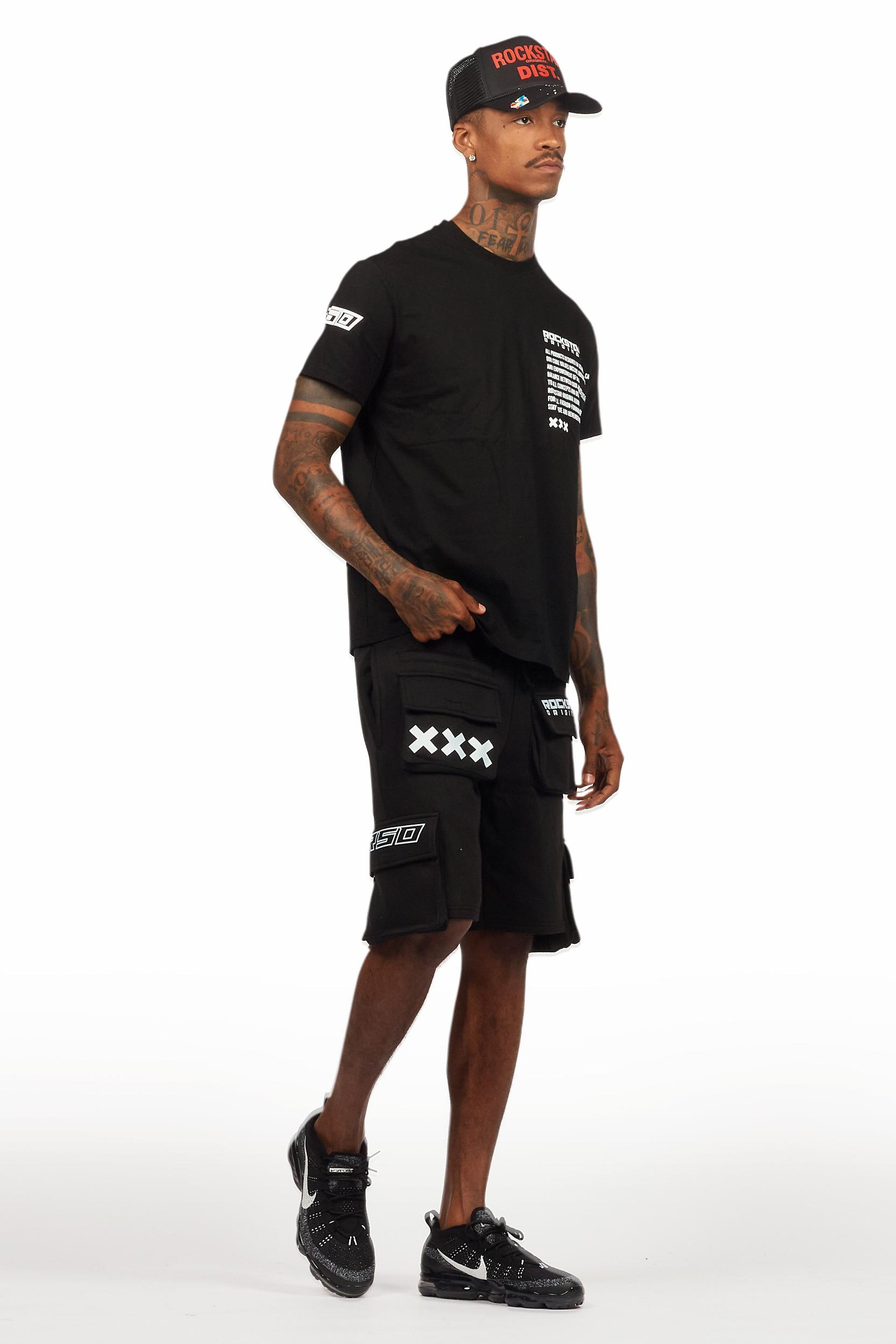 Jash Black/White Short Set Male Product Image