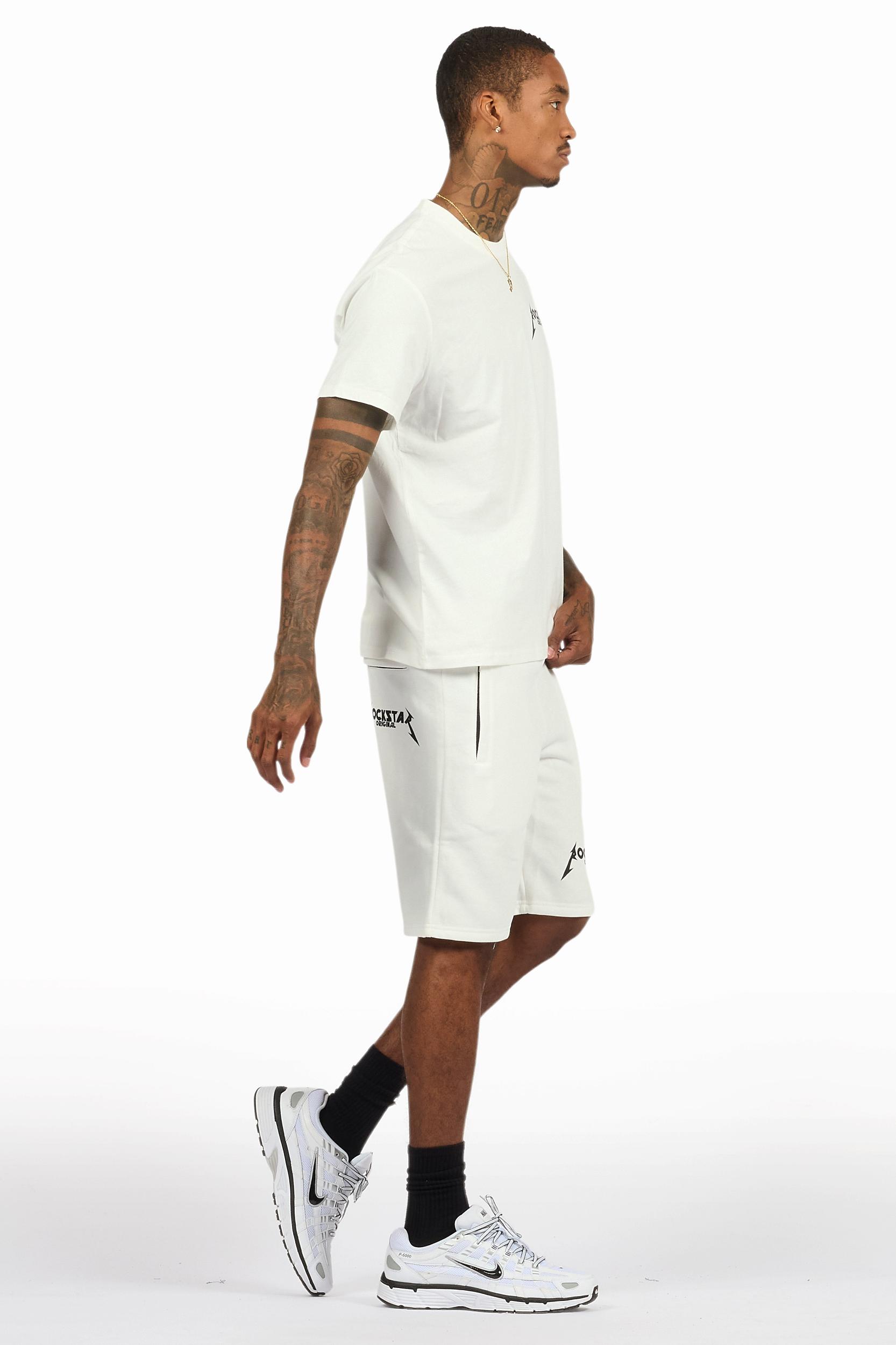 Buck White Short Set Male Product Image