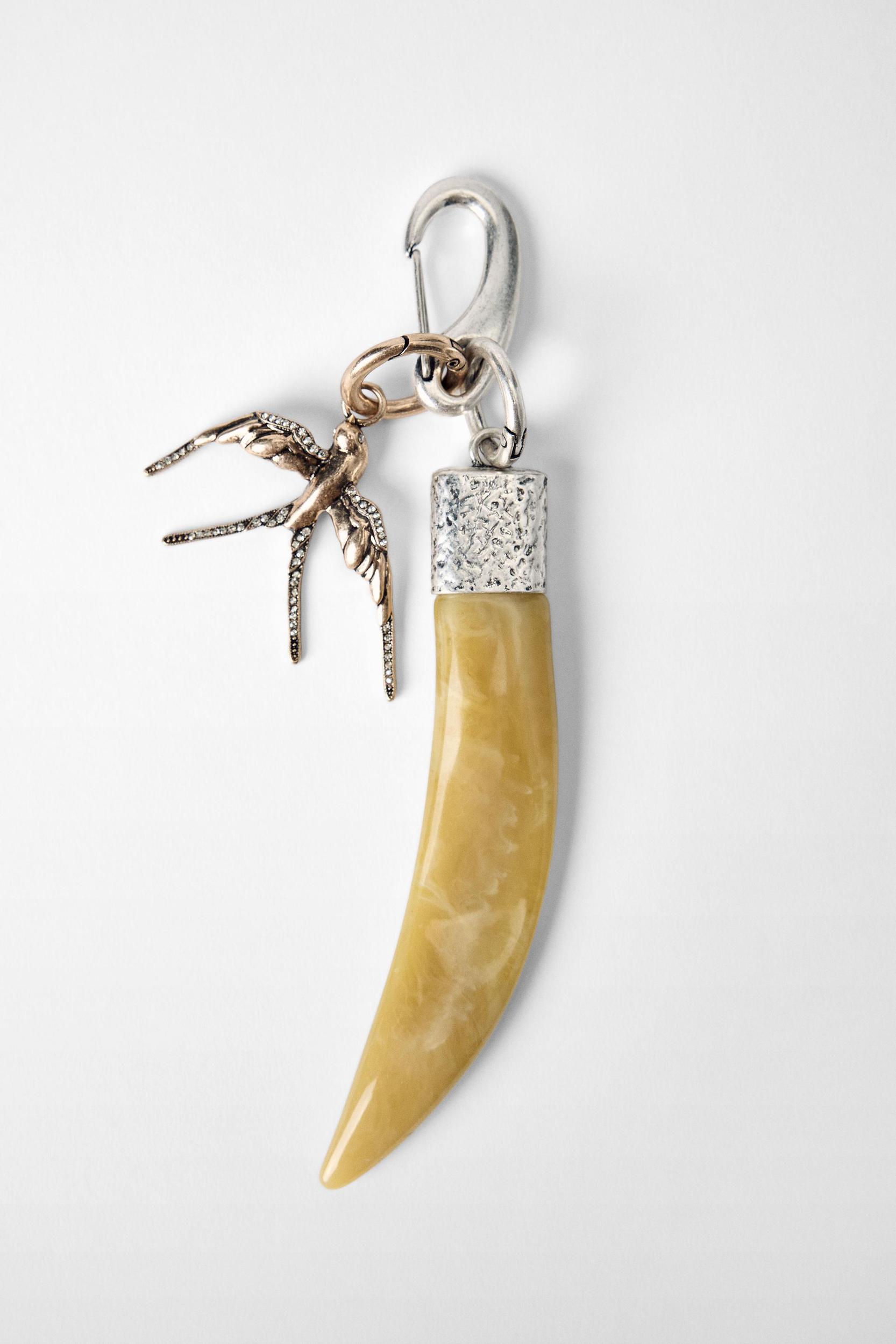 COMBINATION HORN CHARM KEYCHAIN KATE MOSS X ZARA Product Image
