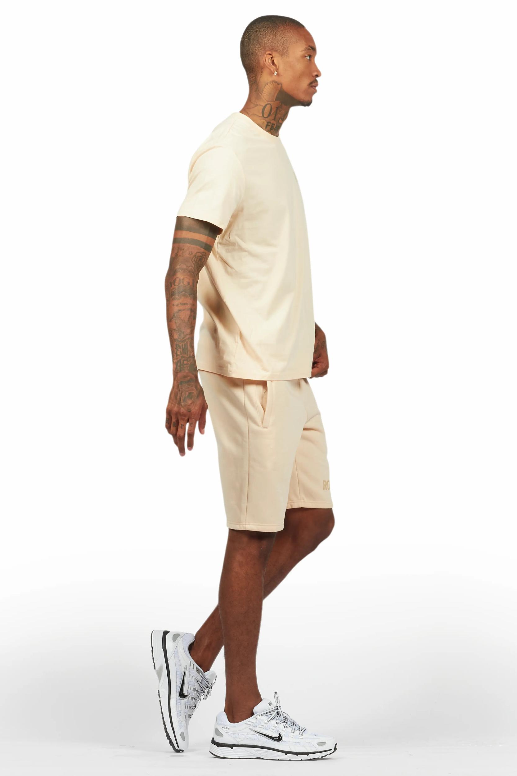 Sana Beige Short Set Male Product Image