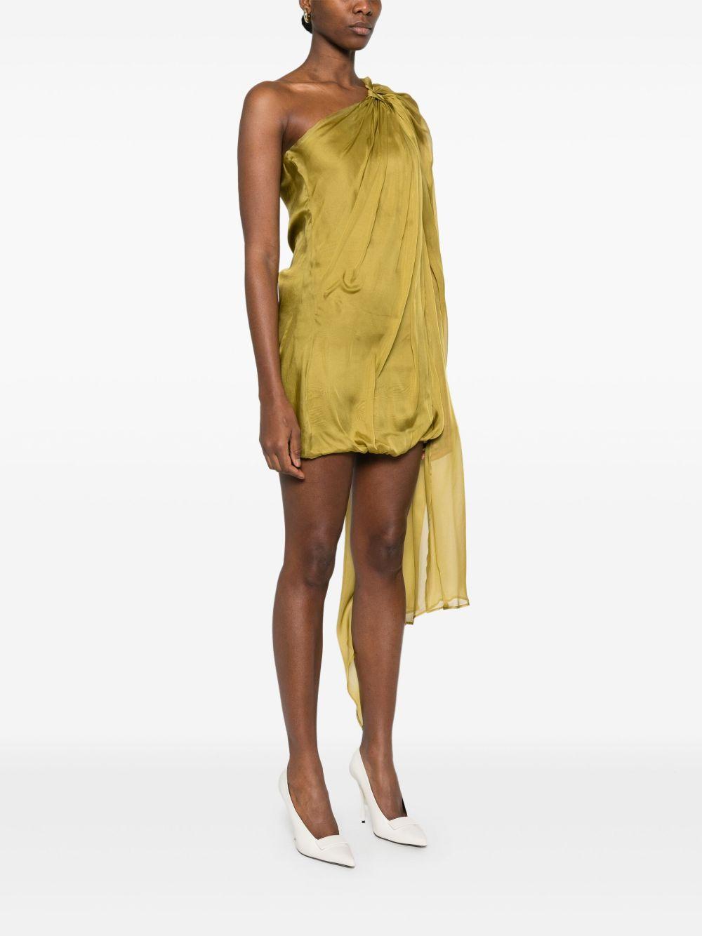 asymmetric one-shoulder mini dress  Product Image