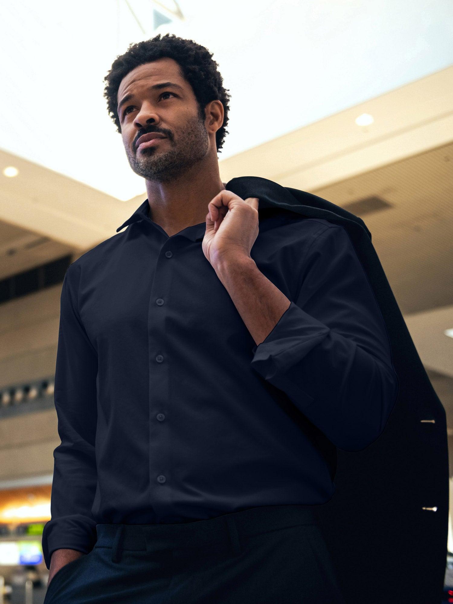 Men's AeroZeroº Sport Shirt - Dark Navy (MPS) Product Image