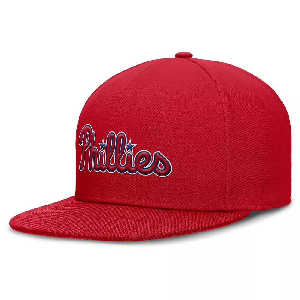 Men's Nike Red Philadelphia Phillies True Performance Fitted Hat,  Product Image