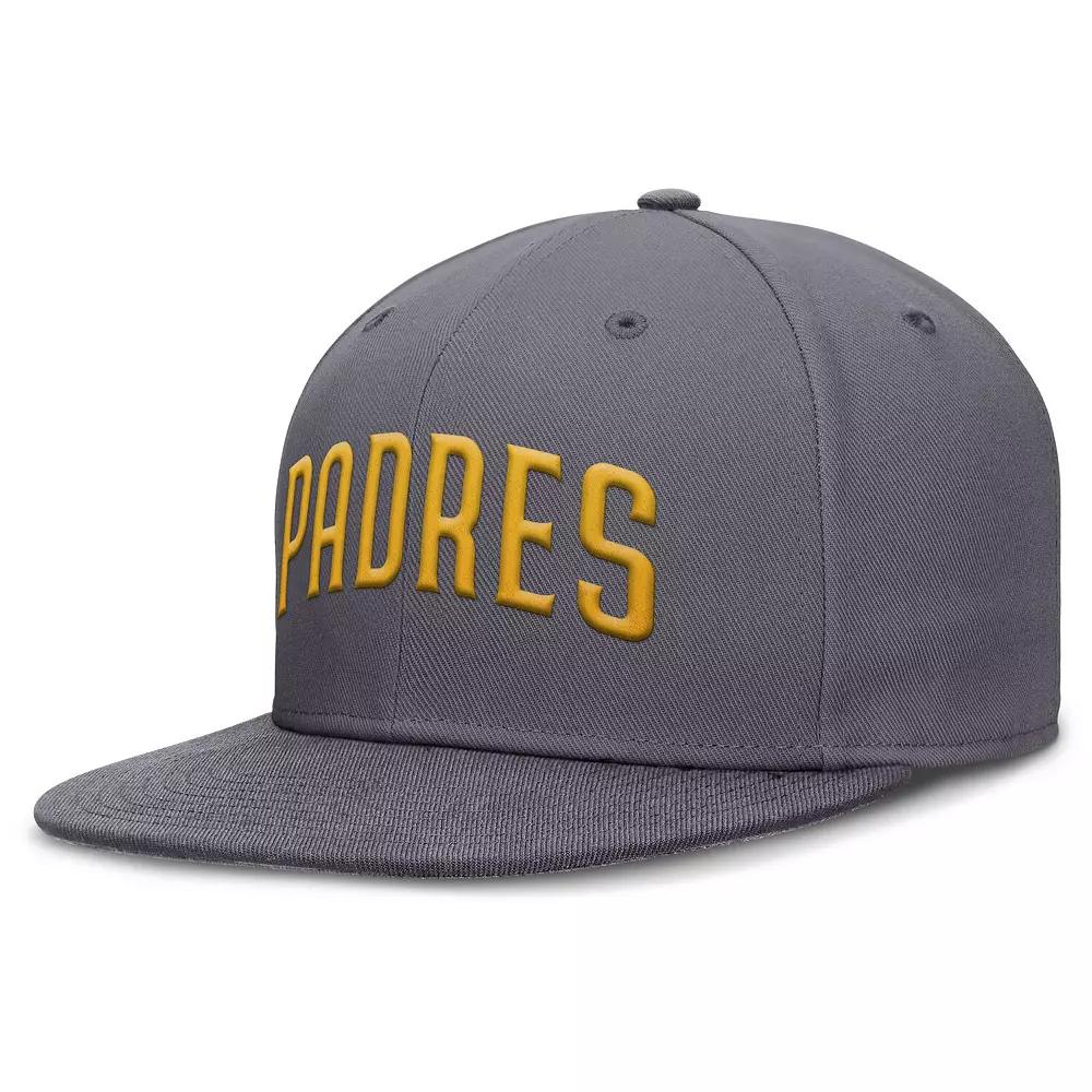 Men's Nike Gray San Diego Padres Performance True Fitted Hat,  Product Image