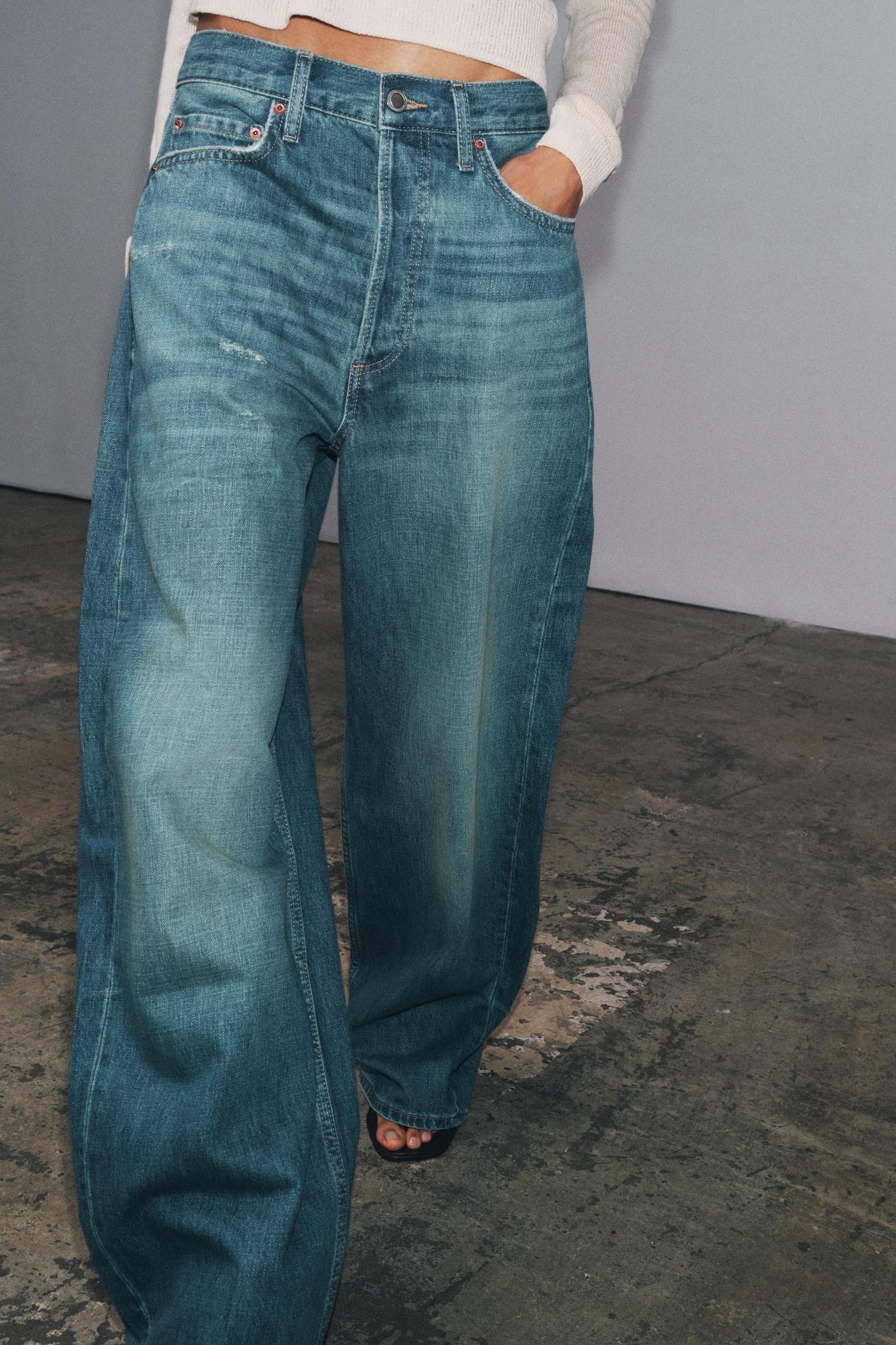 ZW COLLECTION RELAXED MID-RISE JEANS Product Image