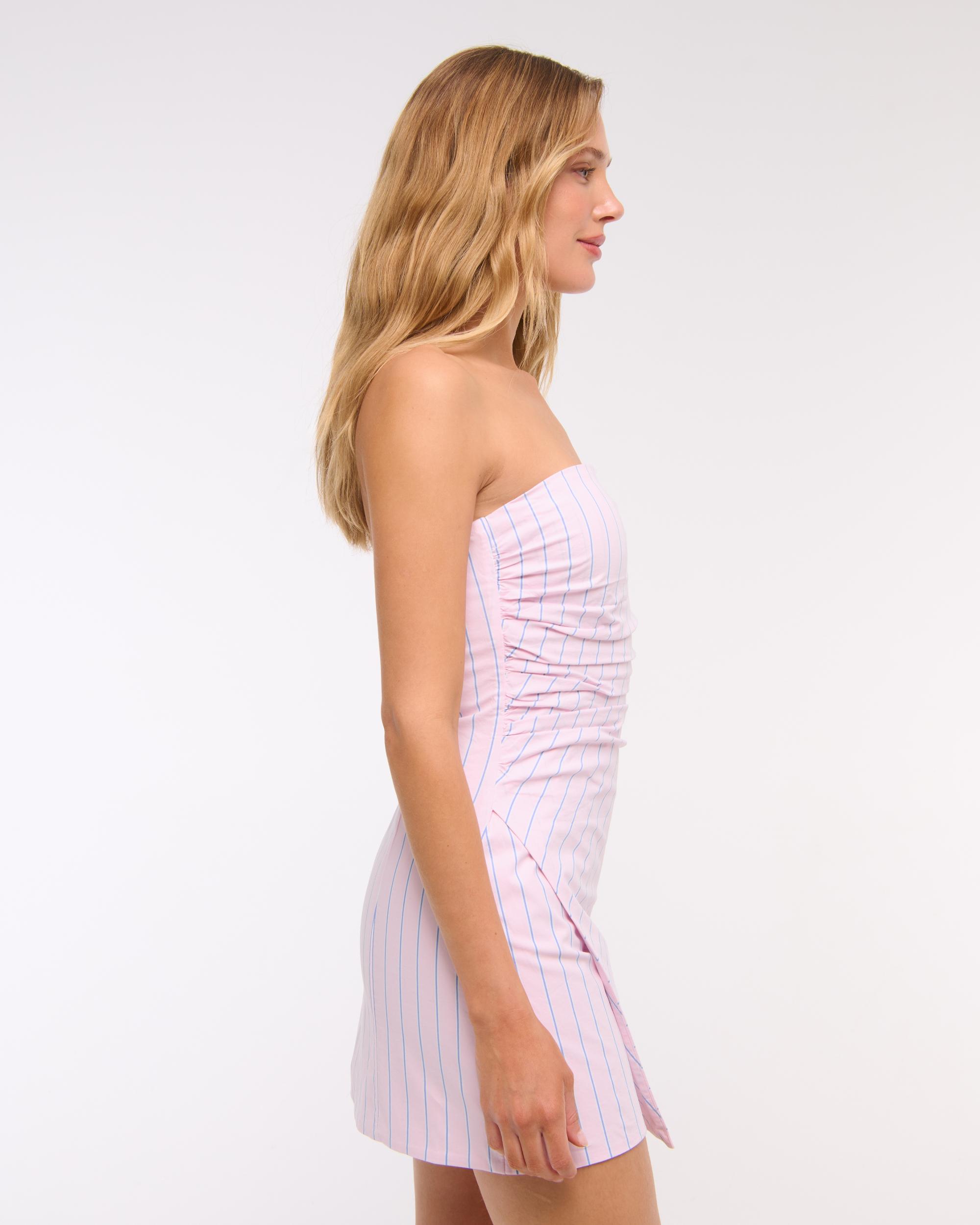 Strapless Asymmetrical Mini Dress Product Image