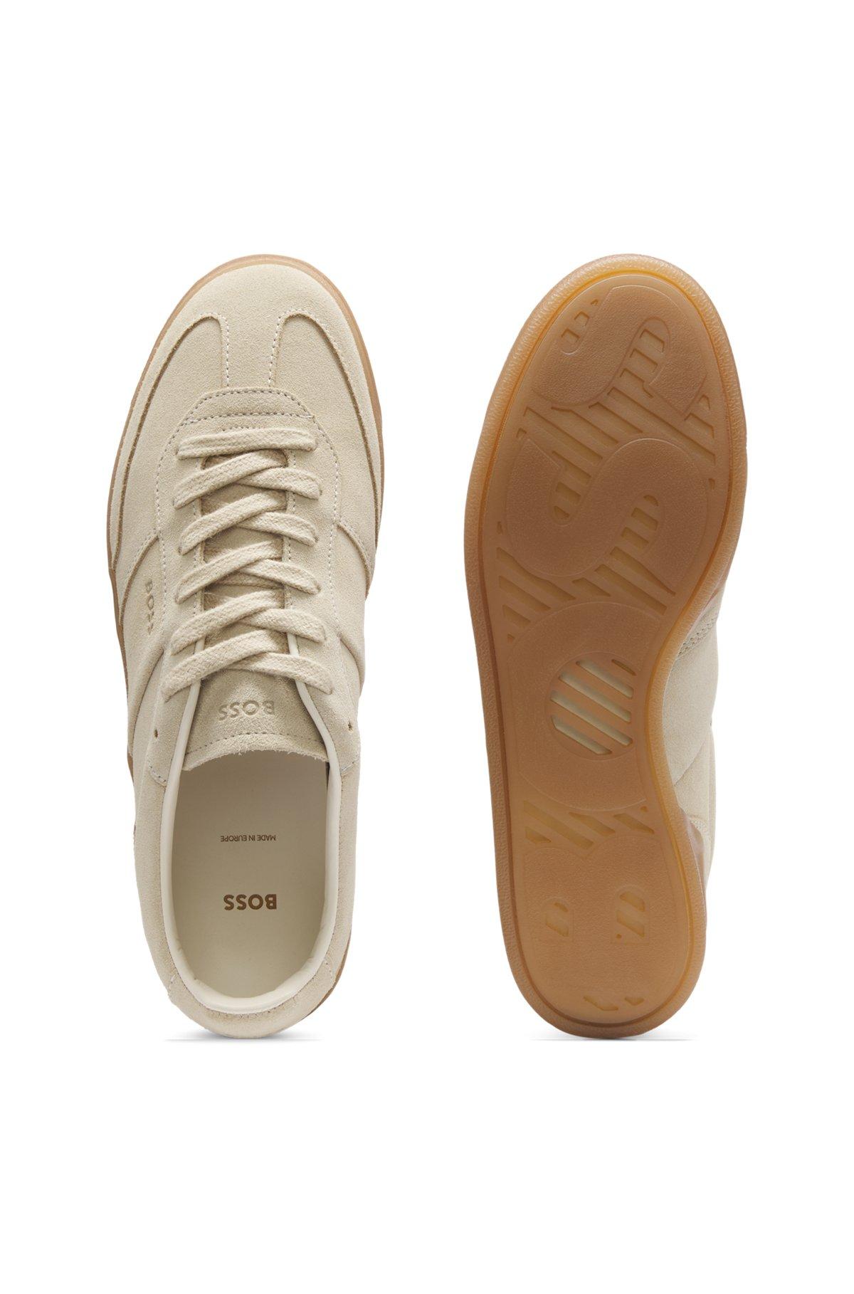Rubber-sole trainers in suede Product Image