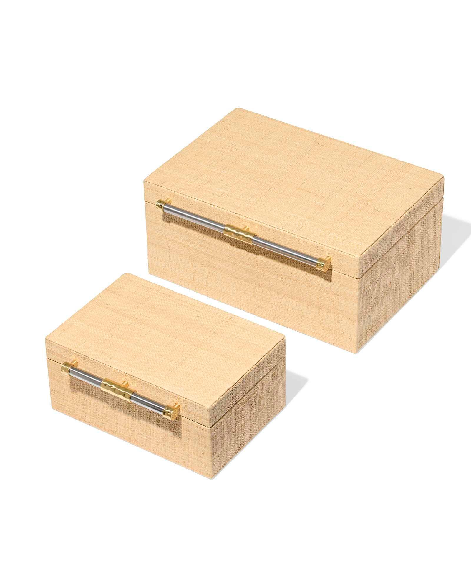 Small Raffia Jewelry Box Product Image