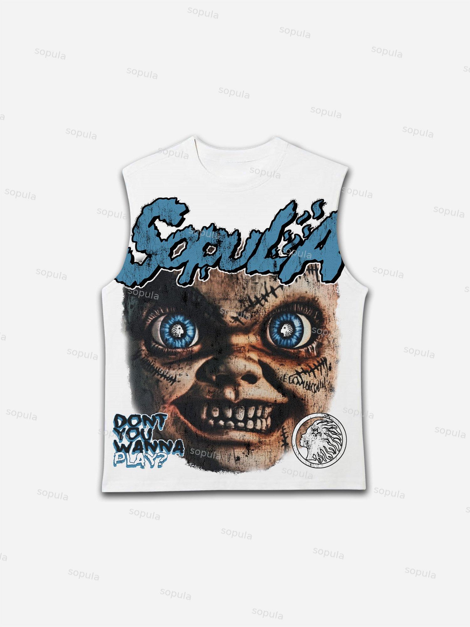 Dont You Wanna Play Print Tank Top Product Image