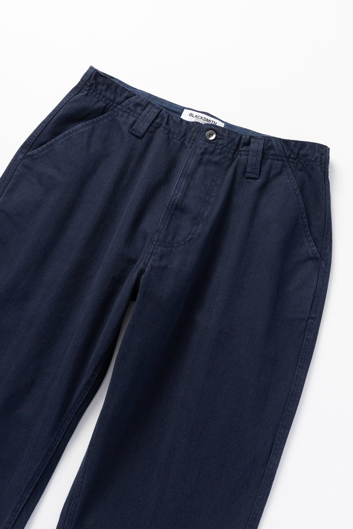 Blacksmith - Herringbone Work Pants - Olive Product Image