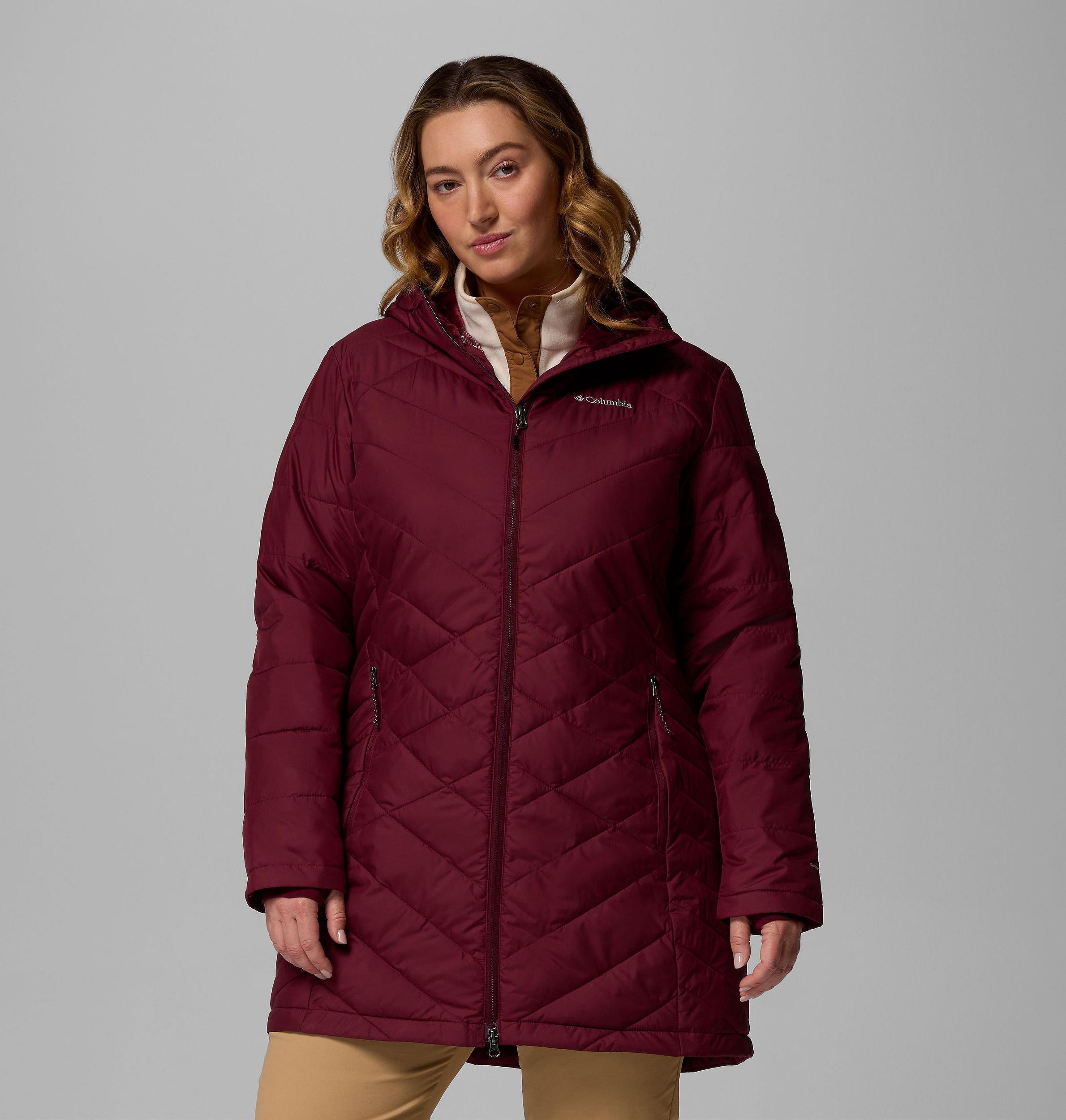 Columbia Womens Heavenly Long Hooded Jacket - Plus Size- Product Image