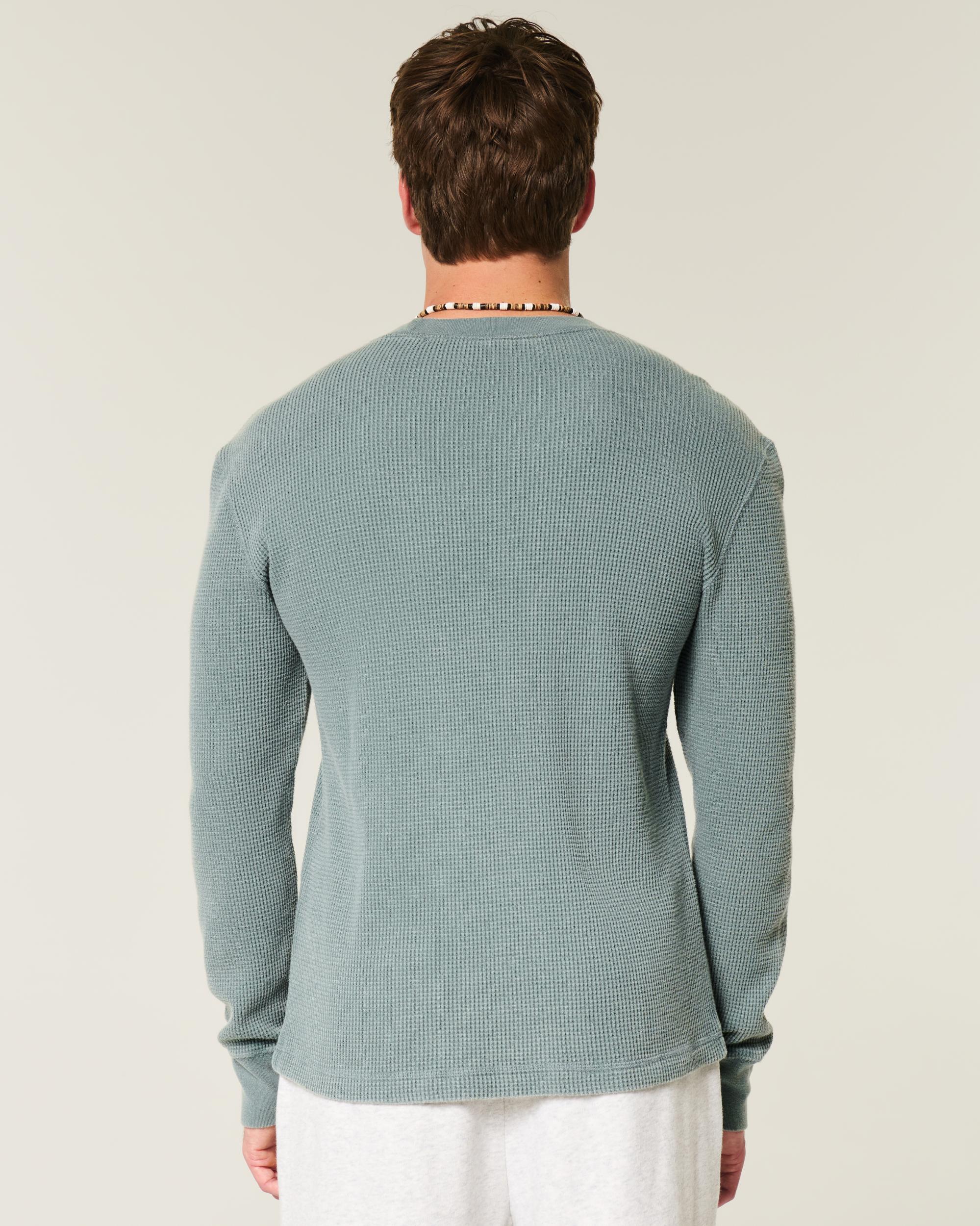 Long-Sleeve Thermal Crew T-Shirt Product Image