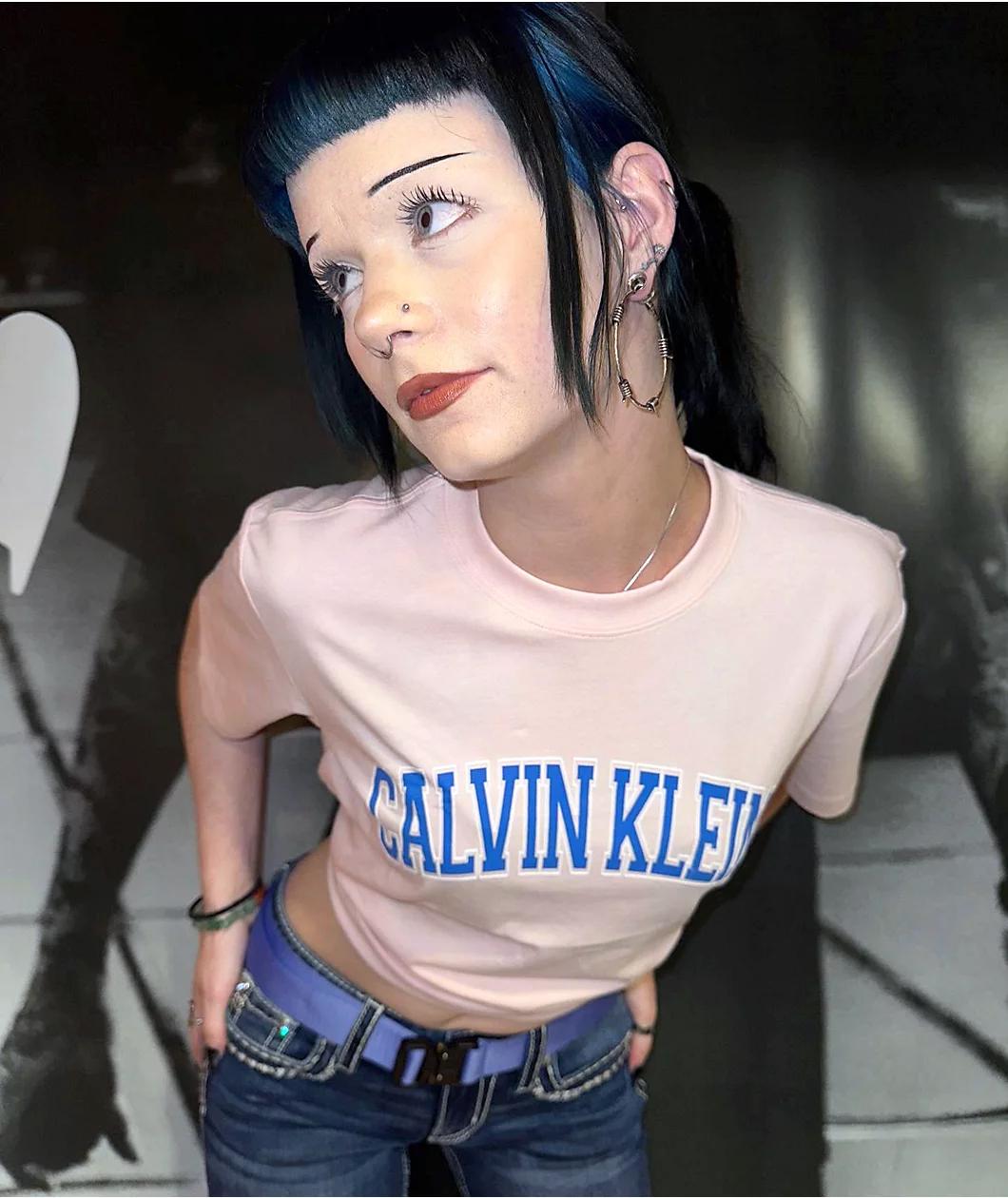 Calvin Klein Pink T-Shirt Product Image