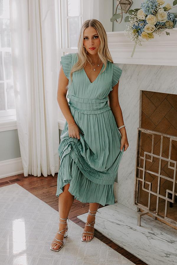 Kind Gesture Pleated Midi Dress Product Image