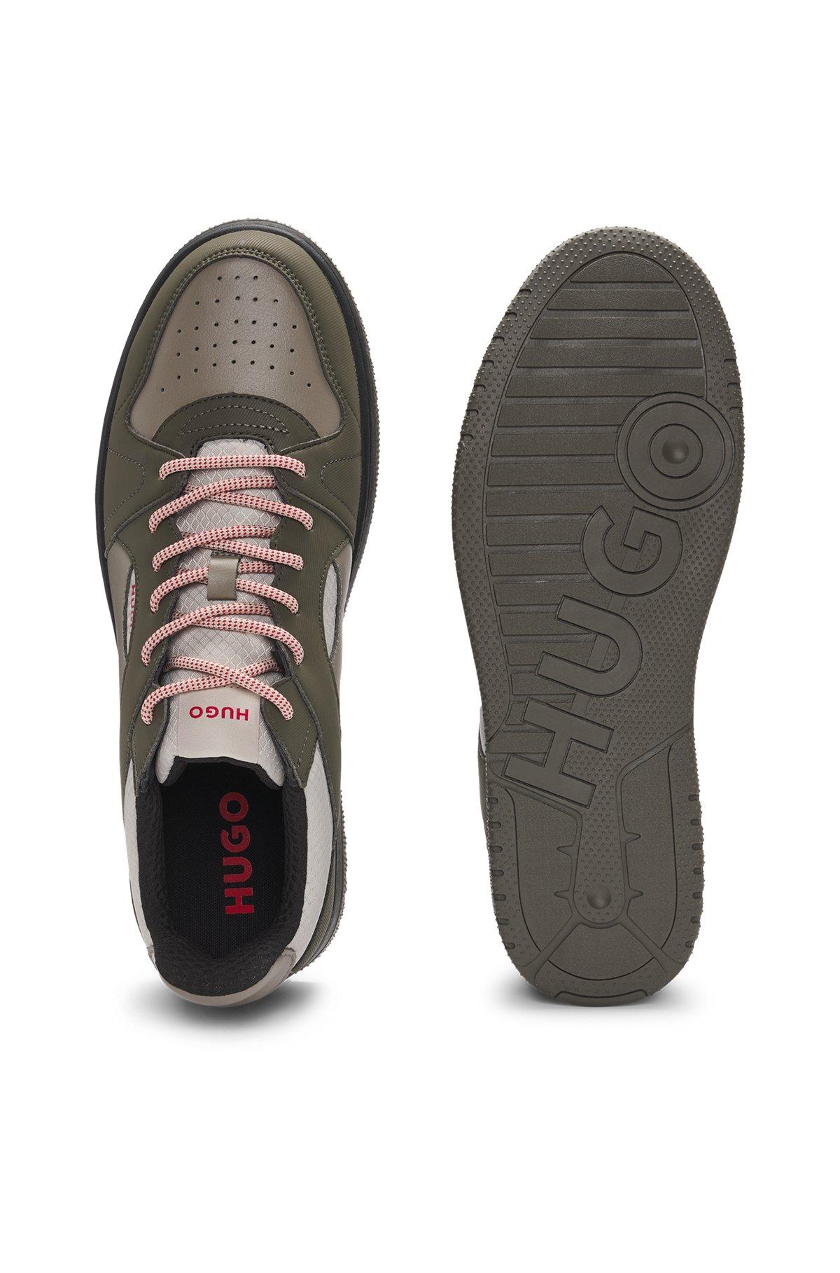 Mixed-material trainers with ripstop and faux suede Product Image