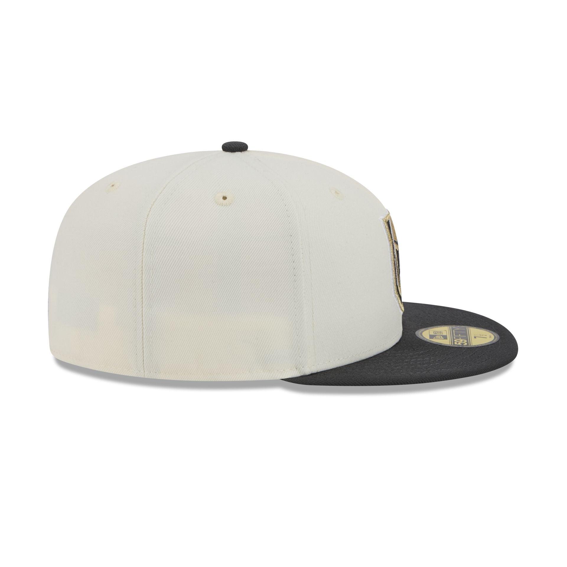 Vegas Golden Knights Chrome White 59FIFTY Fitted Hat Male Product Image