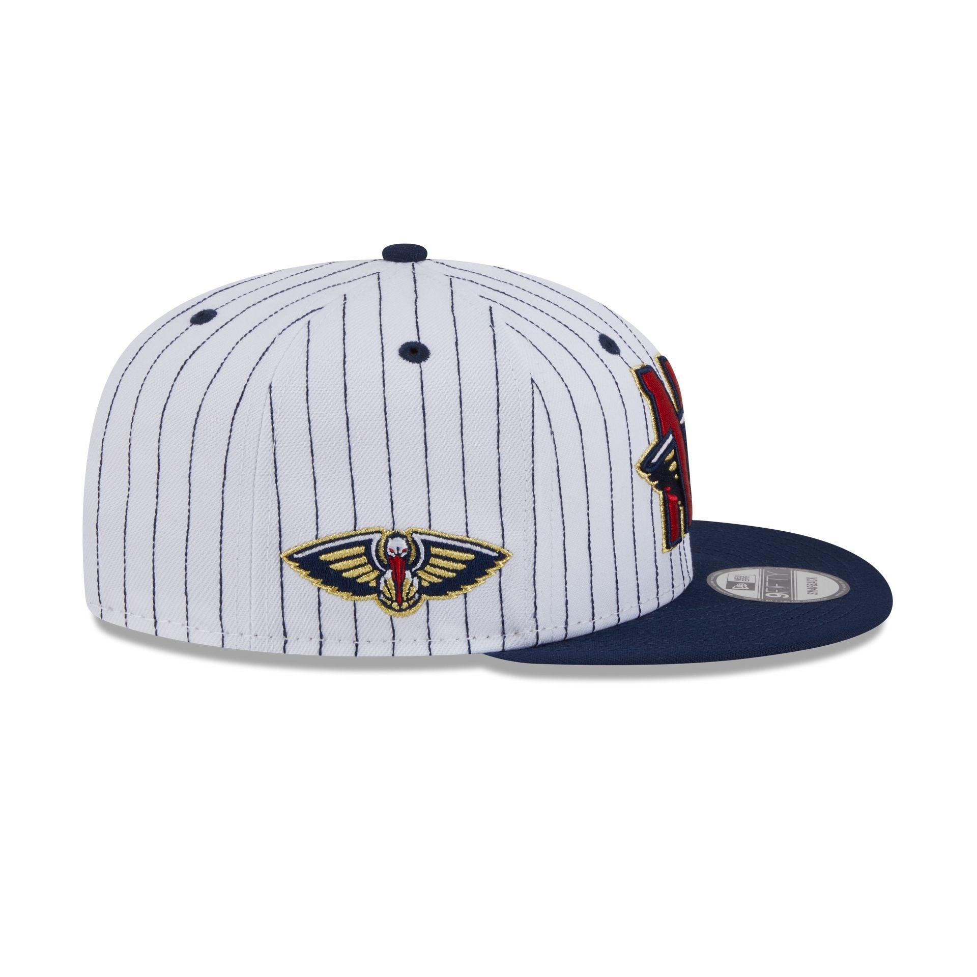 New Orleans Pelicans Deceptor Pinstripe 9FIFTY Snapback Hat Male Product Image