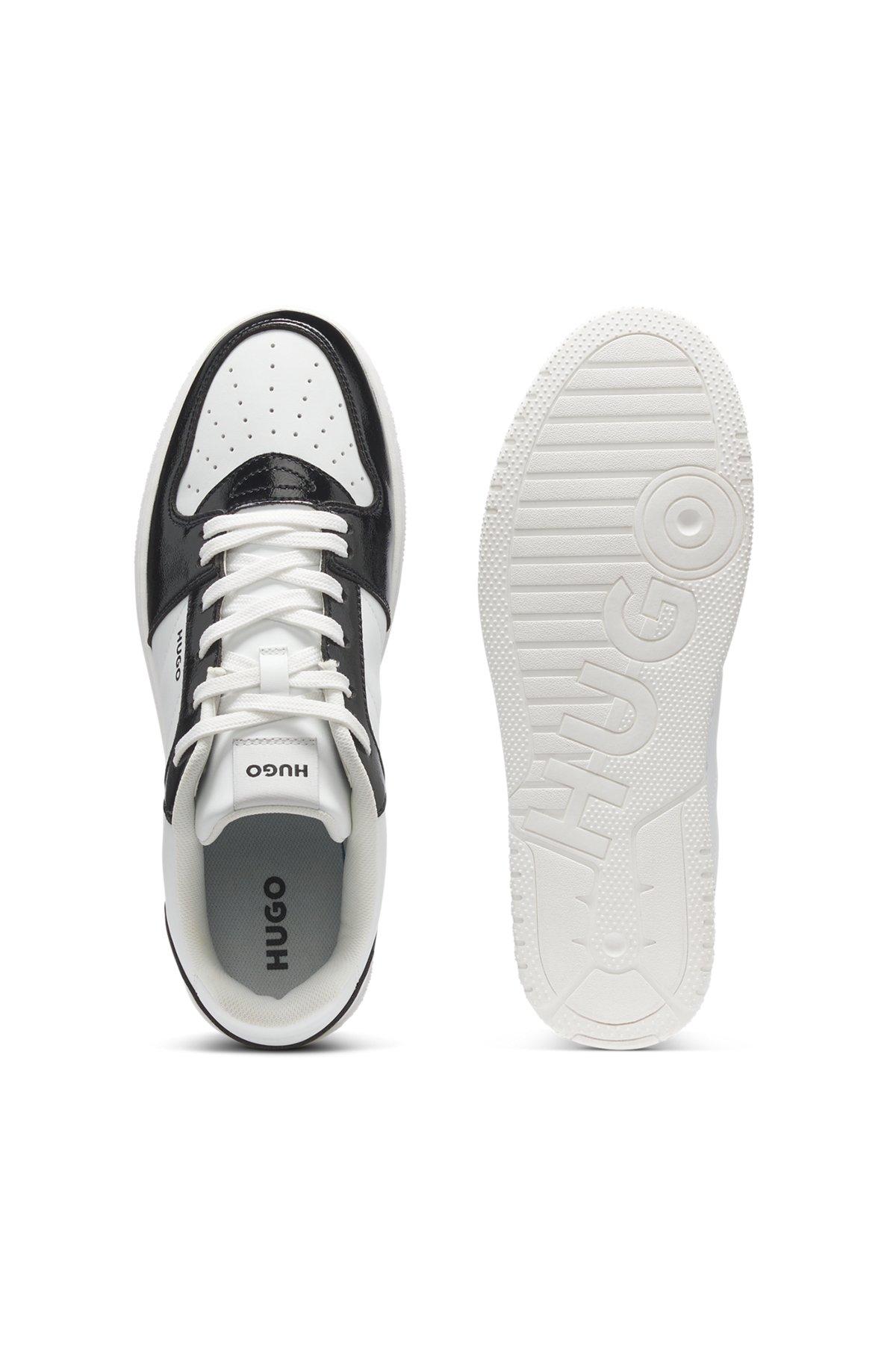 HUGO - Color-blocked trainers with logo details - White Product Image