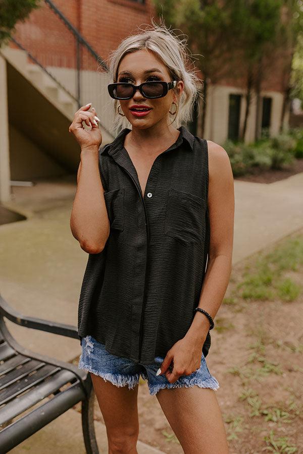 Fresh Take Shift Top In Black Product Image