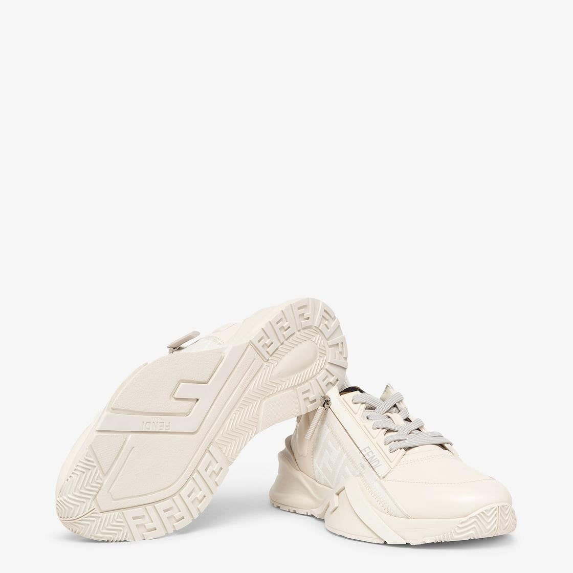 Fendi Flow SneakersWhite leather low-tops Product Image