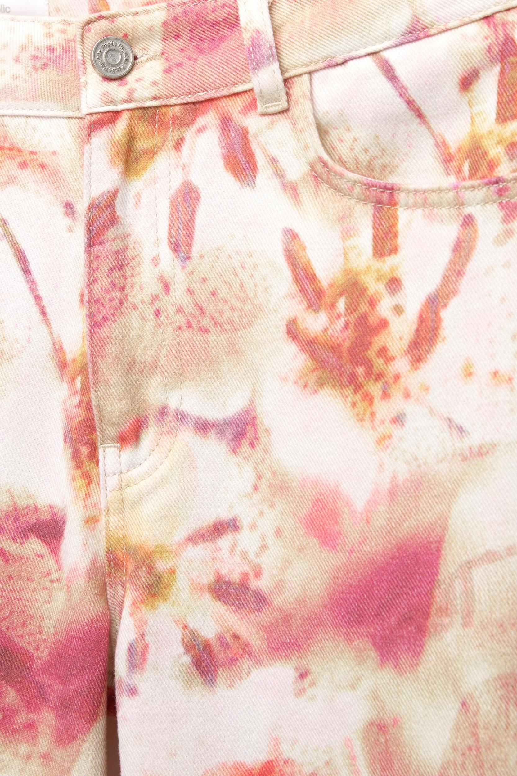 Floral print baggy jeans Product Image