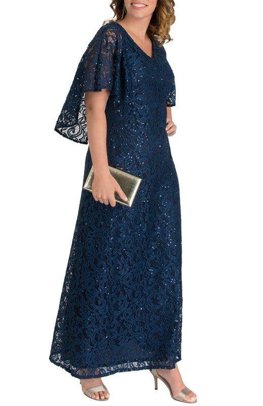 Celestial Cape Sleeve Gown - Plus Product Image