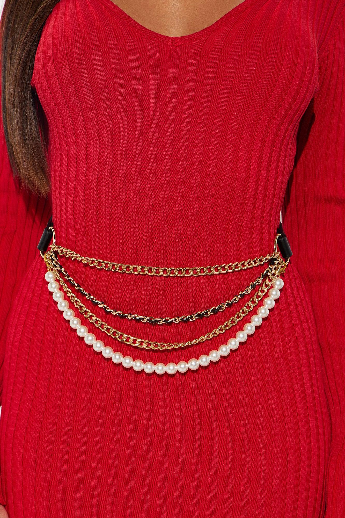 Chaining Attitudes Chain Belt - Gold/combo Product Image